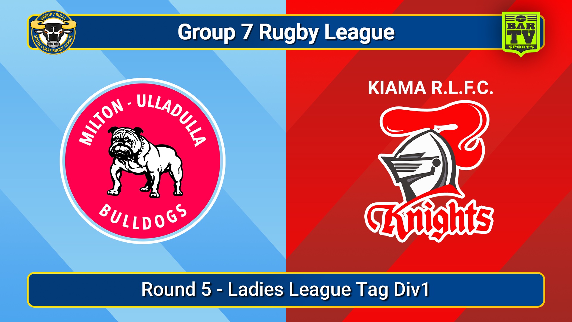 250511-video-South Coast Round 5 - Ladies League Tag Div1 - Milton-Ulladulla Bulldogs v Kiama Knights Slate Image