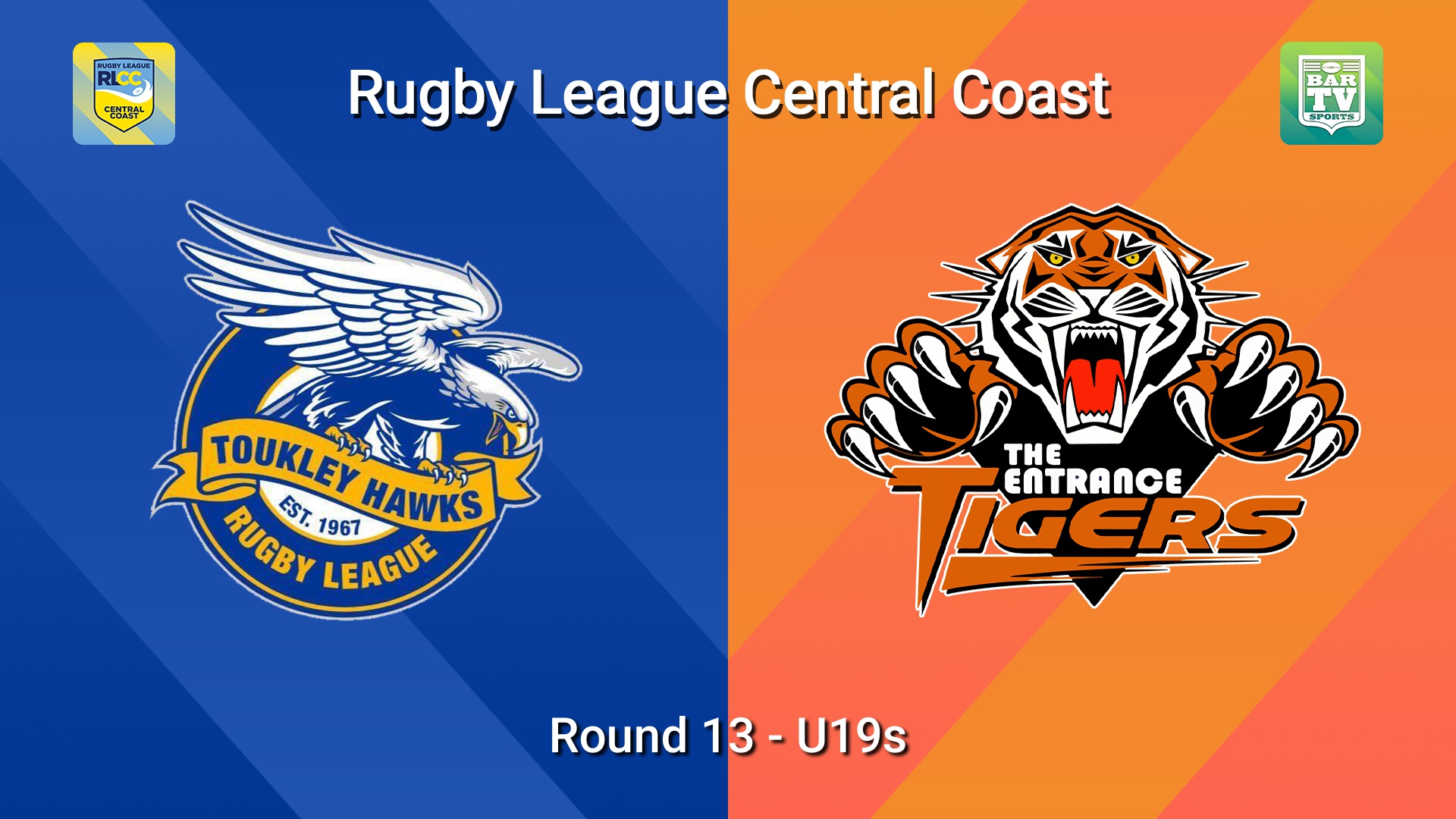 260719-video-RLCC Round 13 - U19s - Toukley Hawks v The Entrance Tigers Slate Image