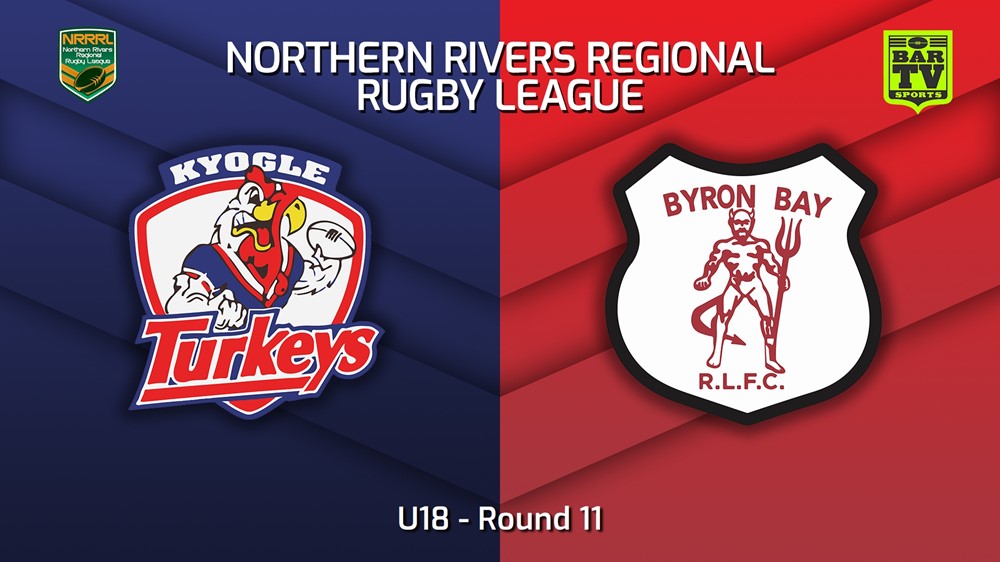 220710-Northern Rivers Round 11 - U18 - Kyogle Turkeys v Byron Bay Red Devils Slate Image
