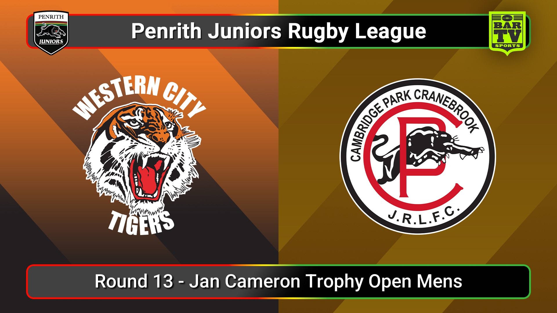 250712-video-Penrith & District Junior Rugby League Round 13 - Jan Cameron Trophy Open Mens - Western City Tigers v Cambridge Park Slate Image