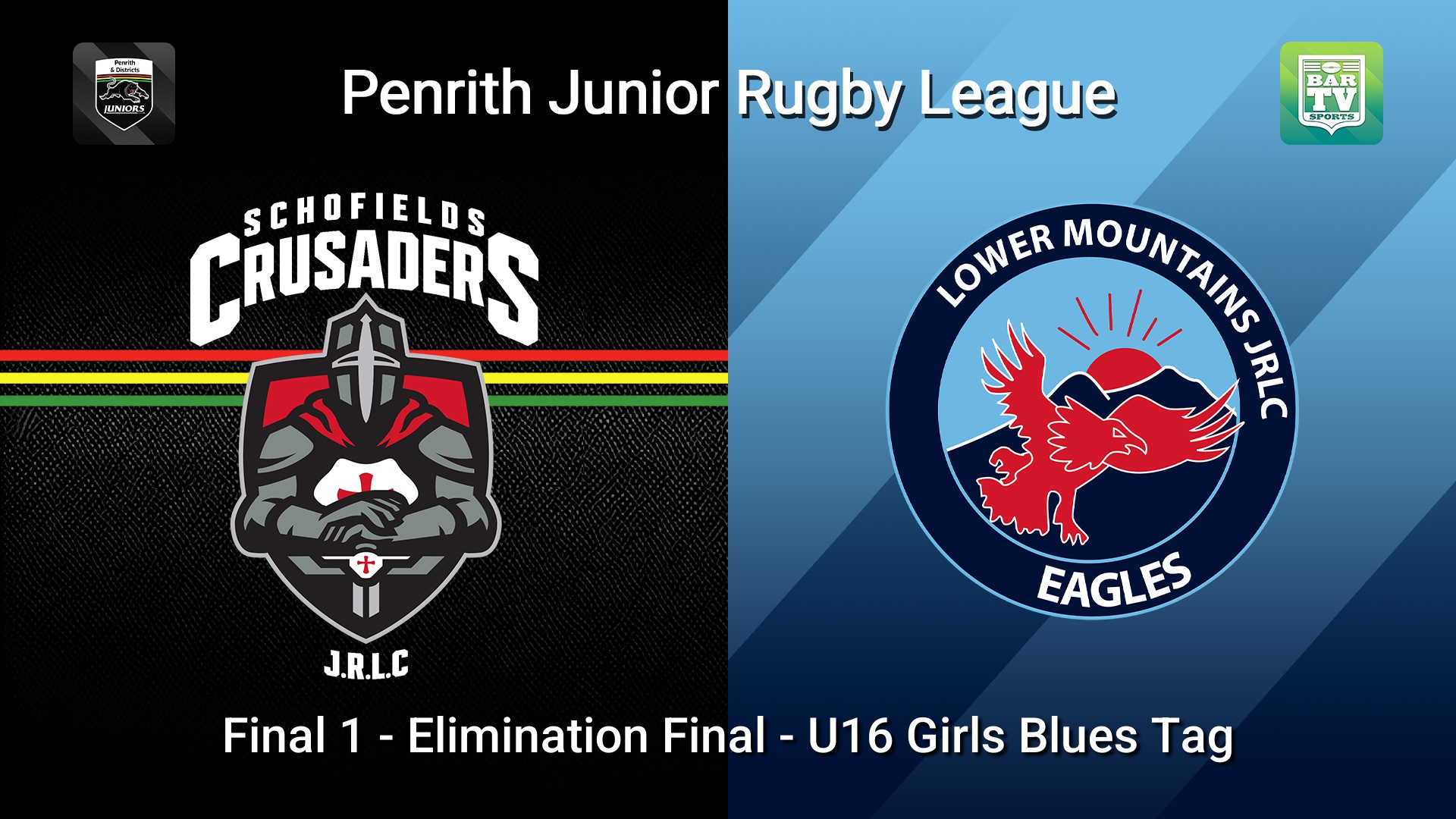 260809-video-Penrith & District Junior Rugby League Final 1 - Elimination Final - U16 Girls Blues Tag - Schofields Crusaders v Lower Mountains Slate Image