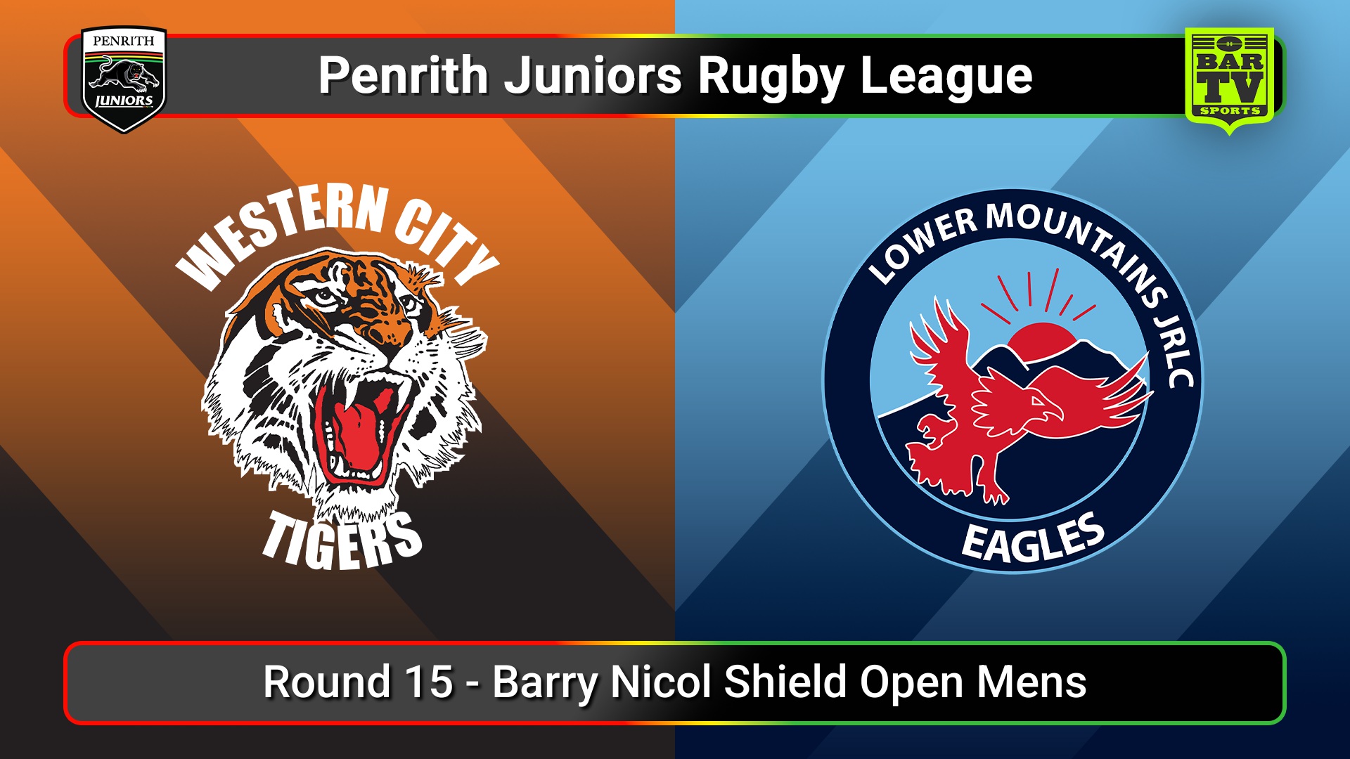 250727-video-Penrith & District Junior Rugby League Round 15 - Barry Nicol Shield Open Mens - Western City Tigers v Lower Mountains Slate Image