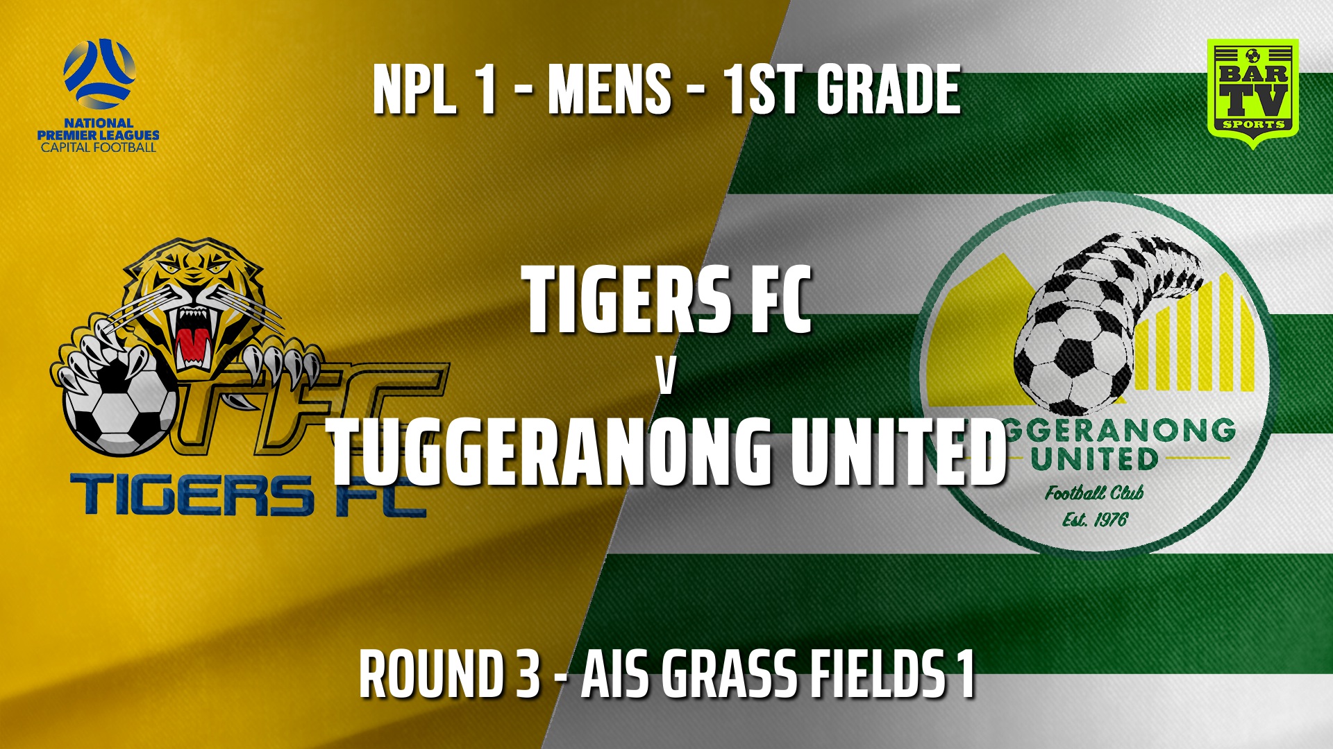 210420-NPL - CAPITAL Round 3 - Tigers FC v Tuggeranong United FC Slate Image