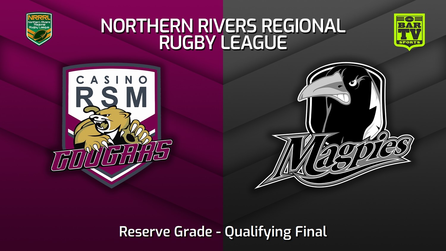 220813-Northern Rivers Qualifying Final - Reserve Grade - Casino RSM Cougars v Lower Clarence Magpies Slate Image