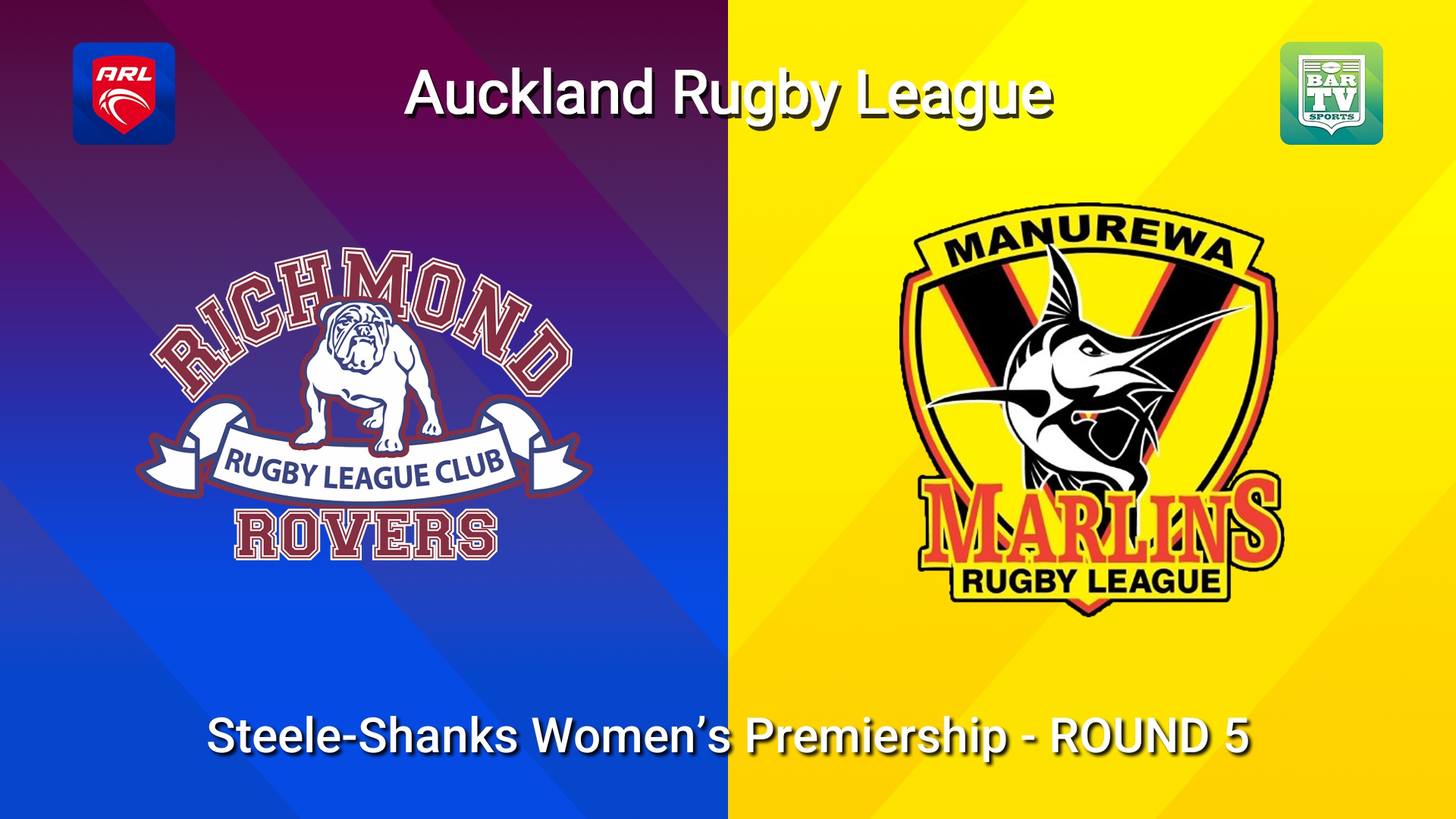 260523-video-Auckland RL ROUND 5 - Steele-Shanks Women’s Premiership - Richmond Rovers v Manurewa Marlins Slate Image