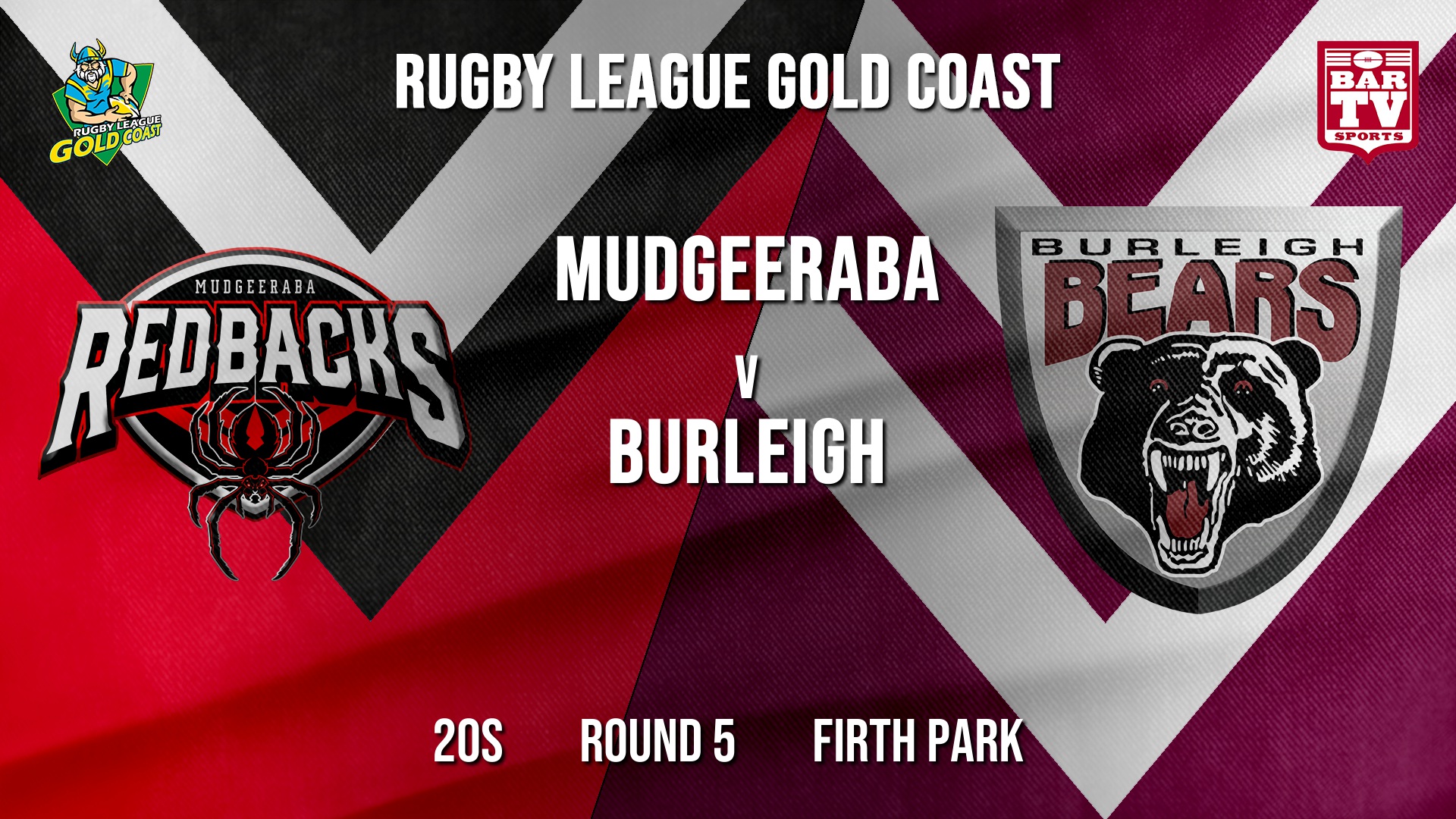 RLGC Round 5 - 20s - Mudgeeraba Redbacks v Burleigh Bears Slate Image