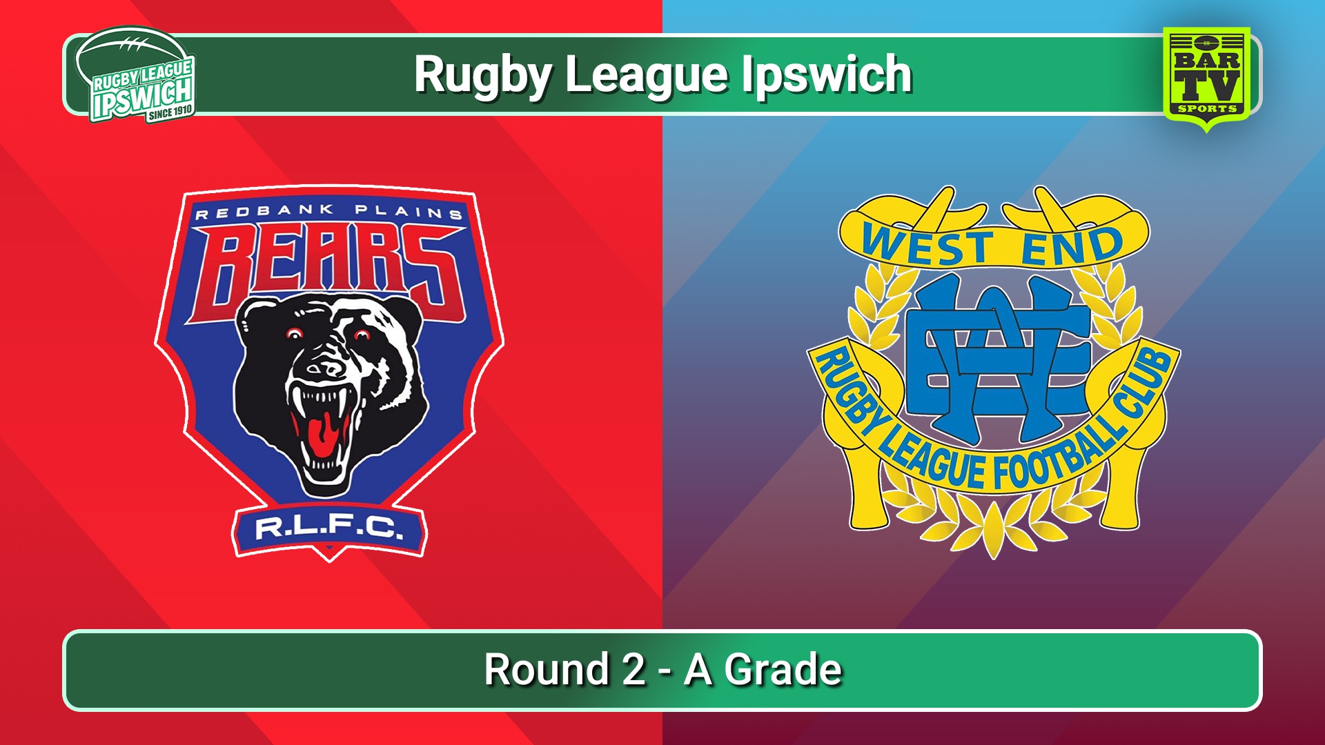 250510-video-Rugby League Ipswich Round 2 - A Grade - Redbank Plains Bears v West End Slate Image