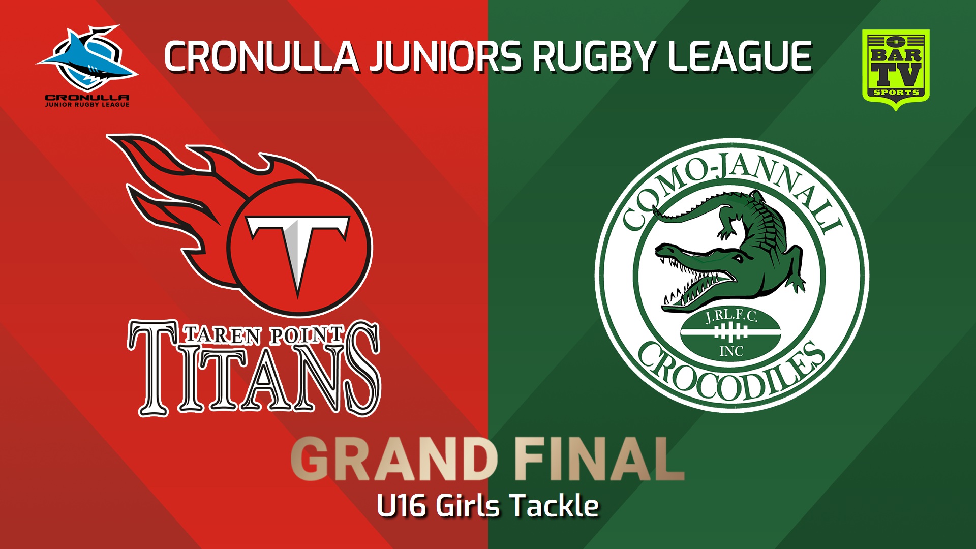 240831-video-Cronulla Juniors Grand Final - U16 Girls Tackle - Taren Point Titans v Como Jannali Crocodiles Slate Image