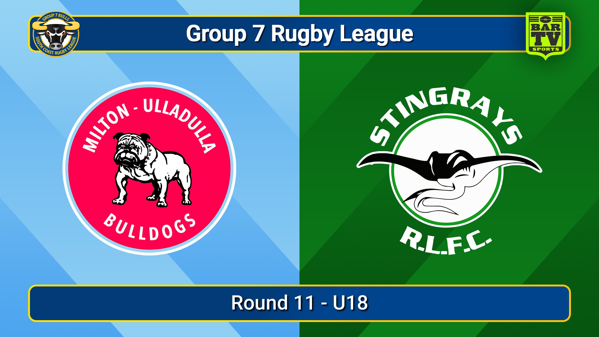 250629-video-South Coast Round 11 - U18 - Milton-Ulladulla Bulldogs v Stingrays of Shellharbour Slate Image