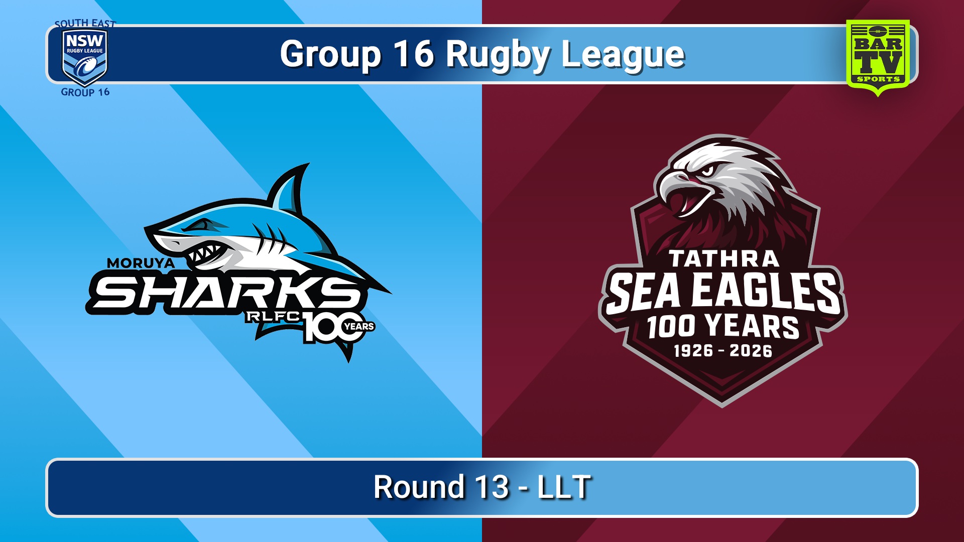 260802-video-Group 16 Rugby League  Round 13 - LLT - Moruya Sharks v Tathra Sea Eagles Slate Image
