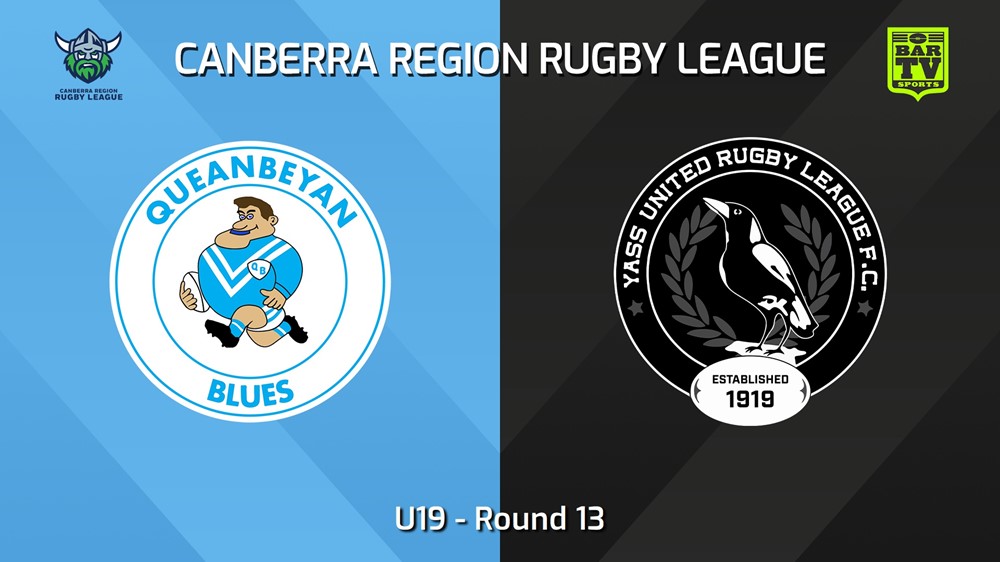 240706-video-Canberra Round 13 - U19 - Queanbeyan Blues v Yass Magpies Slate Image