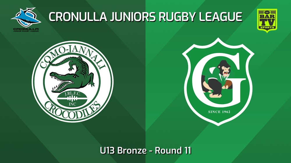 240706-video-Cronulla Juniors Round 11 - U13 Bronze - Como Jannali Crocodiles v Gymea Gorillas Slate Image