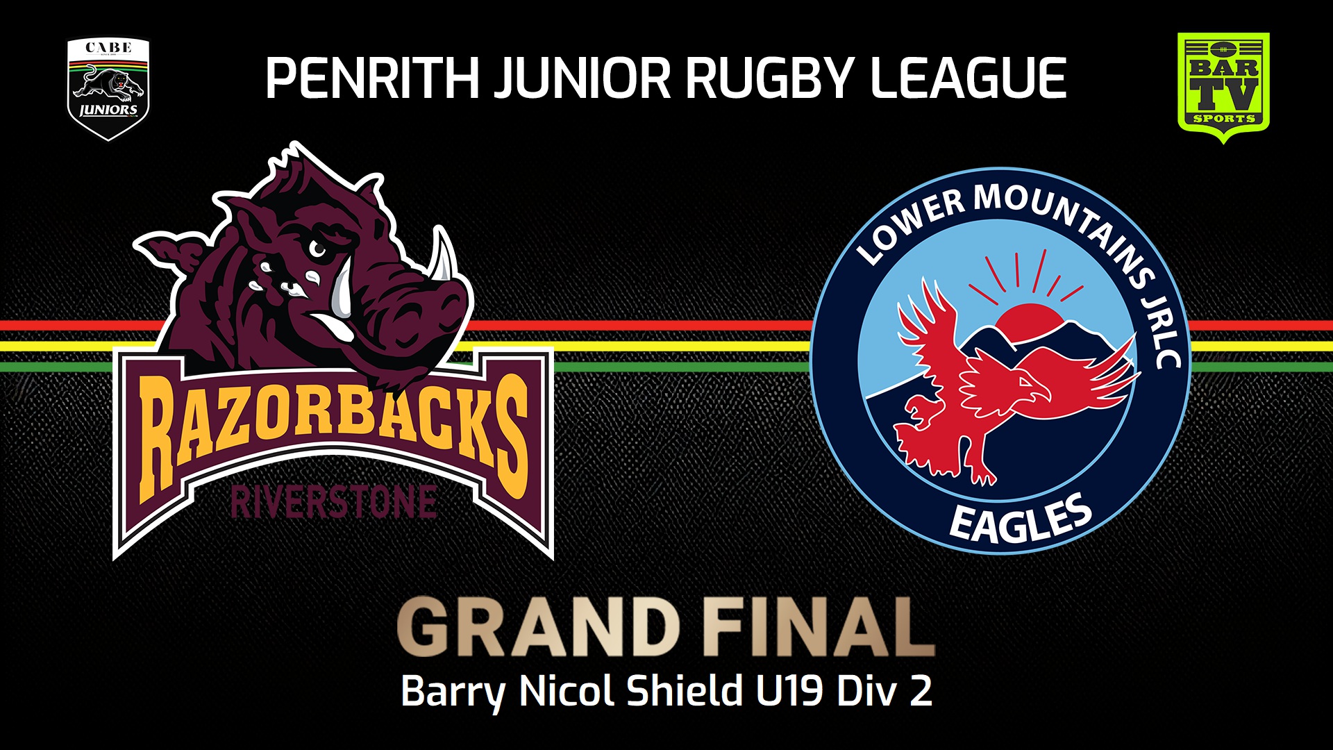 240907-video-Penrith & District Junior Rugby League Grand Final - Barry Nicol Shield U19 Div 2 - Riverstone Razorbacks v Lower Mountains Slate Image