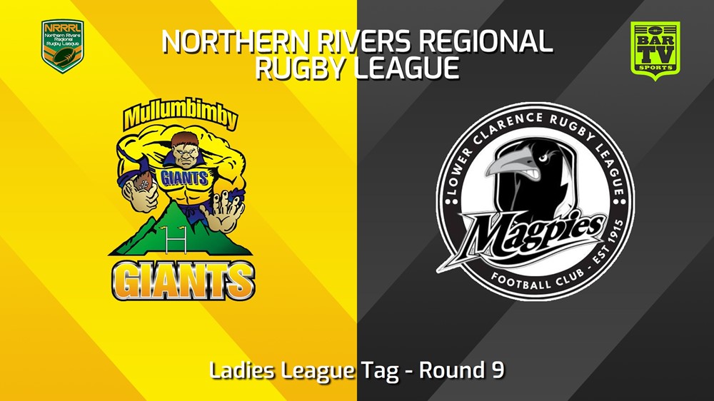 240602-video-Northern Rivers Round 9 - Ladies League Tag - Mullumbimby Giants v Lower Clarence Magpies Slate Image