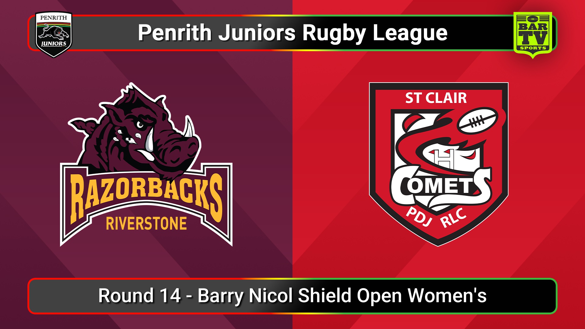 250720-video-Penrith & District Junior Rugby League Round 14 - Barry Nicol Shield Open Women's - Riverstone v St Clair Slate Image