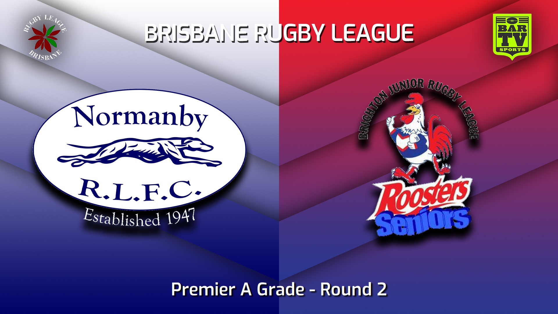 230325-BRL Round 2 - Premier A Grade - Normanby Hounds v Brighton Roosters Slate Image