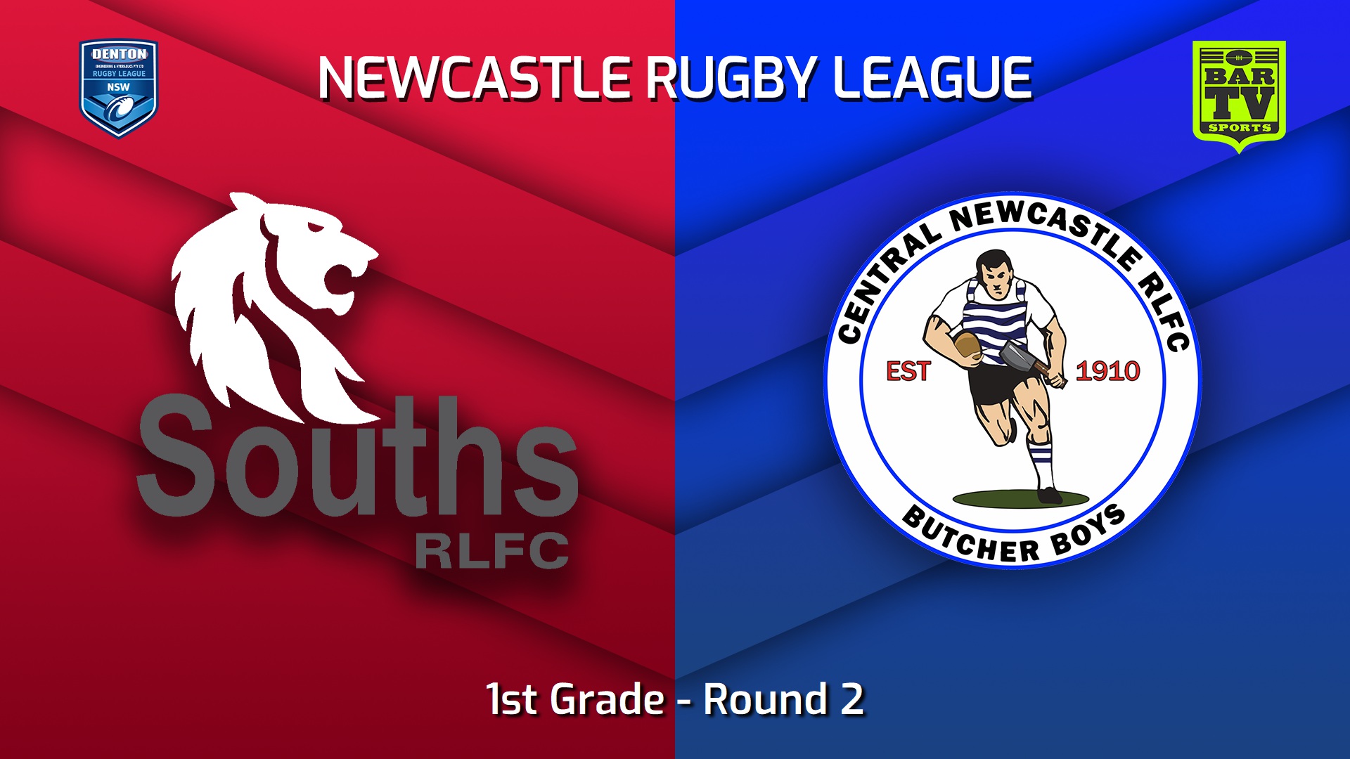 230401-Newcastle RL Round 2 - 1st Grade - South Newcastle Lions v Central Newcastle Butcher Boys Slate Image
