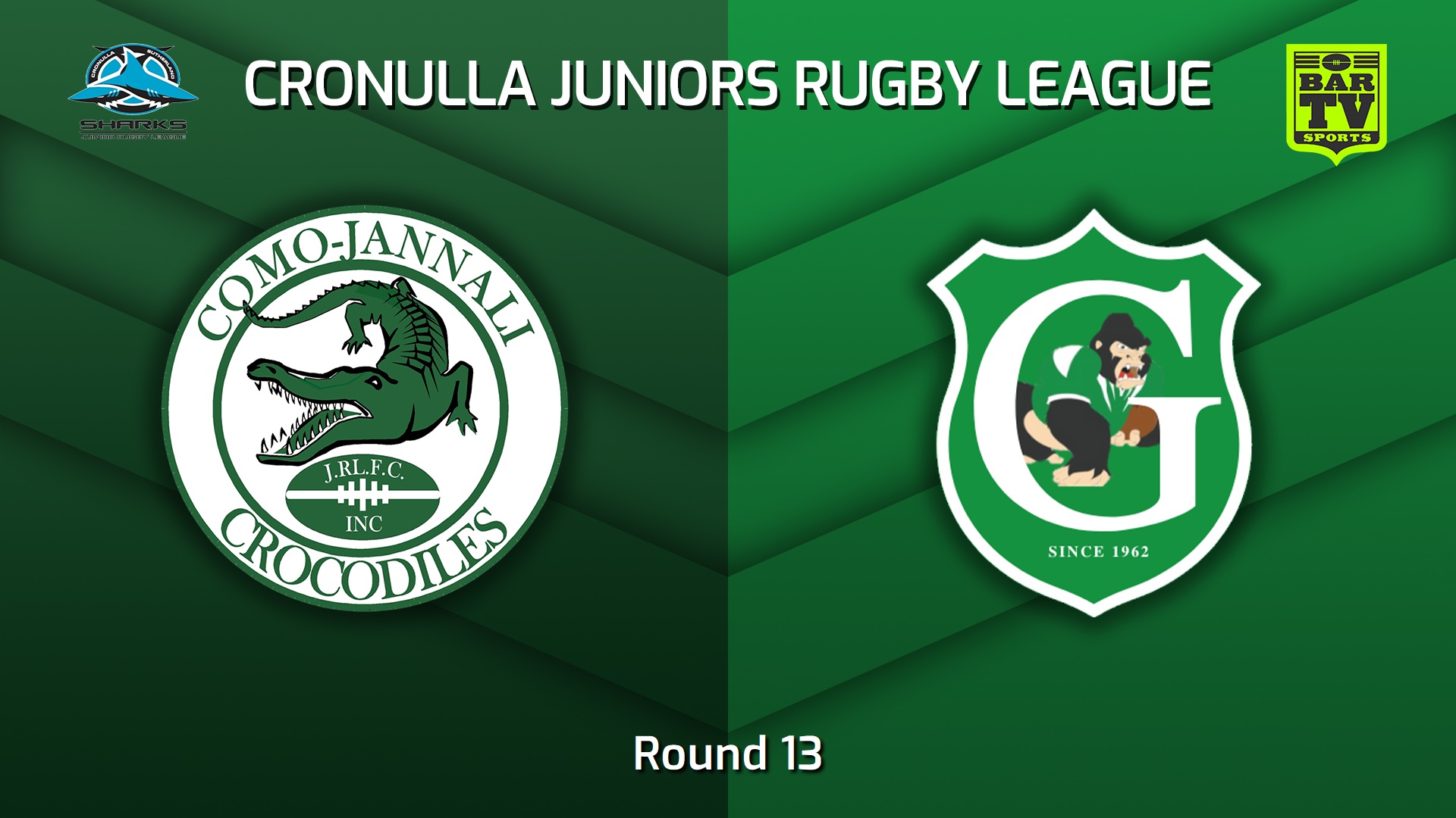 220730-Cronulla Juniors -U13 Bronze Round 13 - Como Jannali Crocodiles v Gymea Gorillas Slate Image