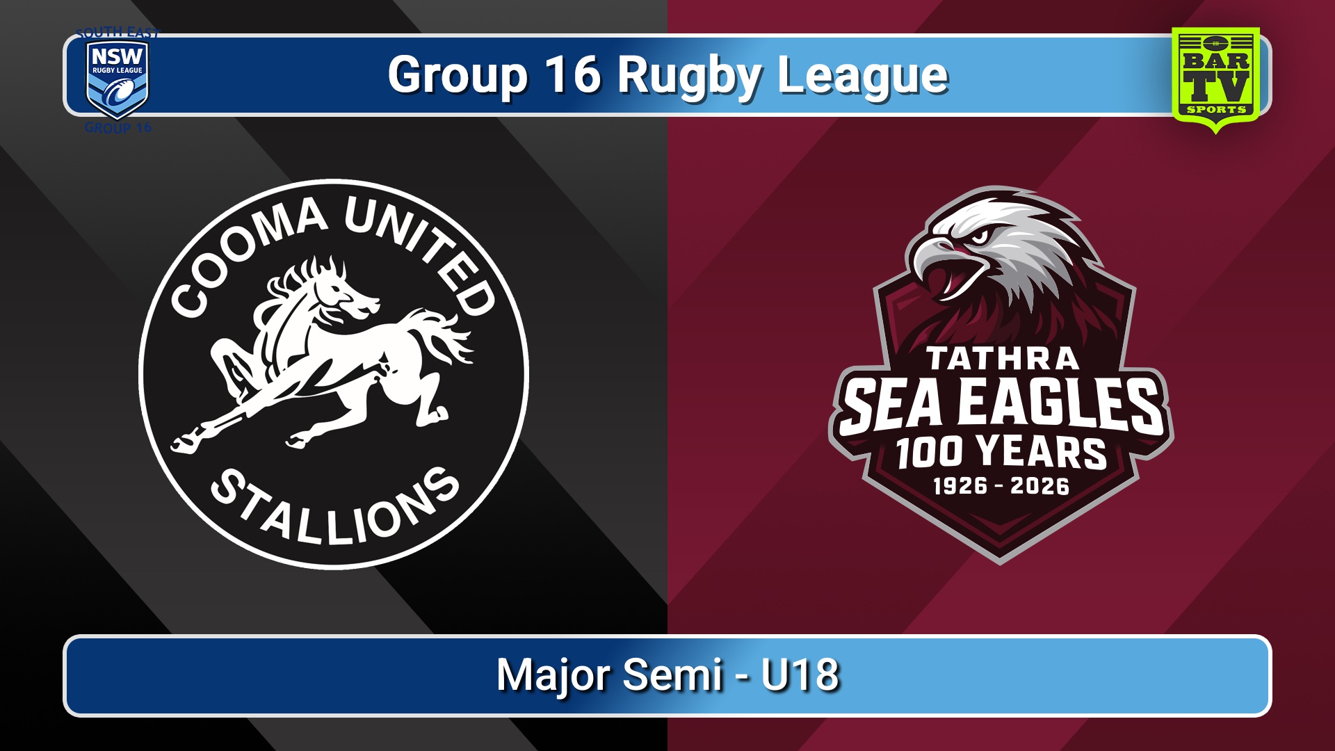 260816-video-Group 16 Rugby League  Major Semi - U18 - Cooma Stallions v Tathra Sea Eagles Slate Image