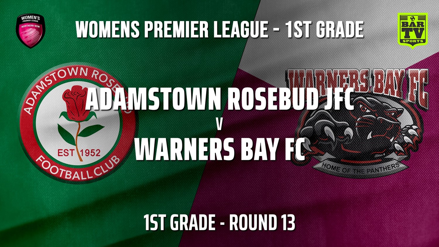 210626-NNSW Womens Round 13 - 1st Grade - Adamstown Rosebud JFC (Women) v Warners Bay FC (women) Minigame Slate Image