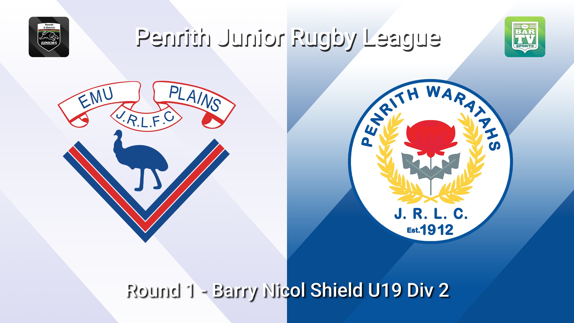 260328-video-Penrith & District Junior Rugby League Round 1 - Barry Nicol Shield U19 Div 2 - Emu Plains v Penrith Waratahs Minigame Slate Image