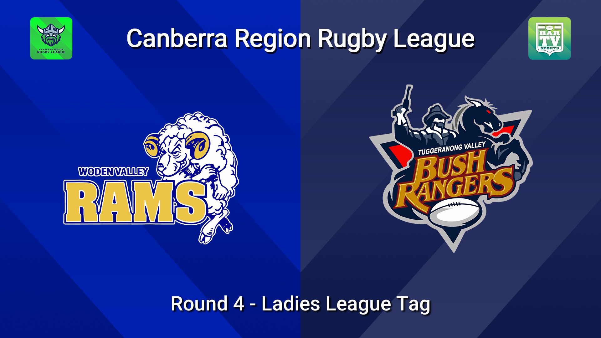 260509-video-Canberra Round 4 - Ladies League Tag - Woden Valley Rams v Tuggeranong Bushrangers Slate Image