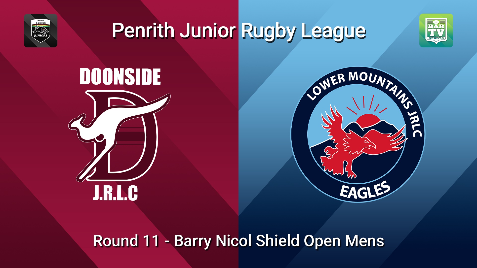 260628-video-Penrith & District Junior Rugby League Round 11 - Barry Nicol Shield Open Mens - Doonside v Lower Mountains Slate Image