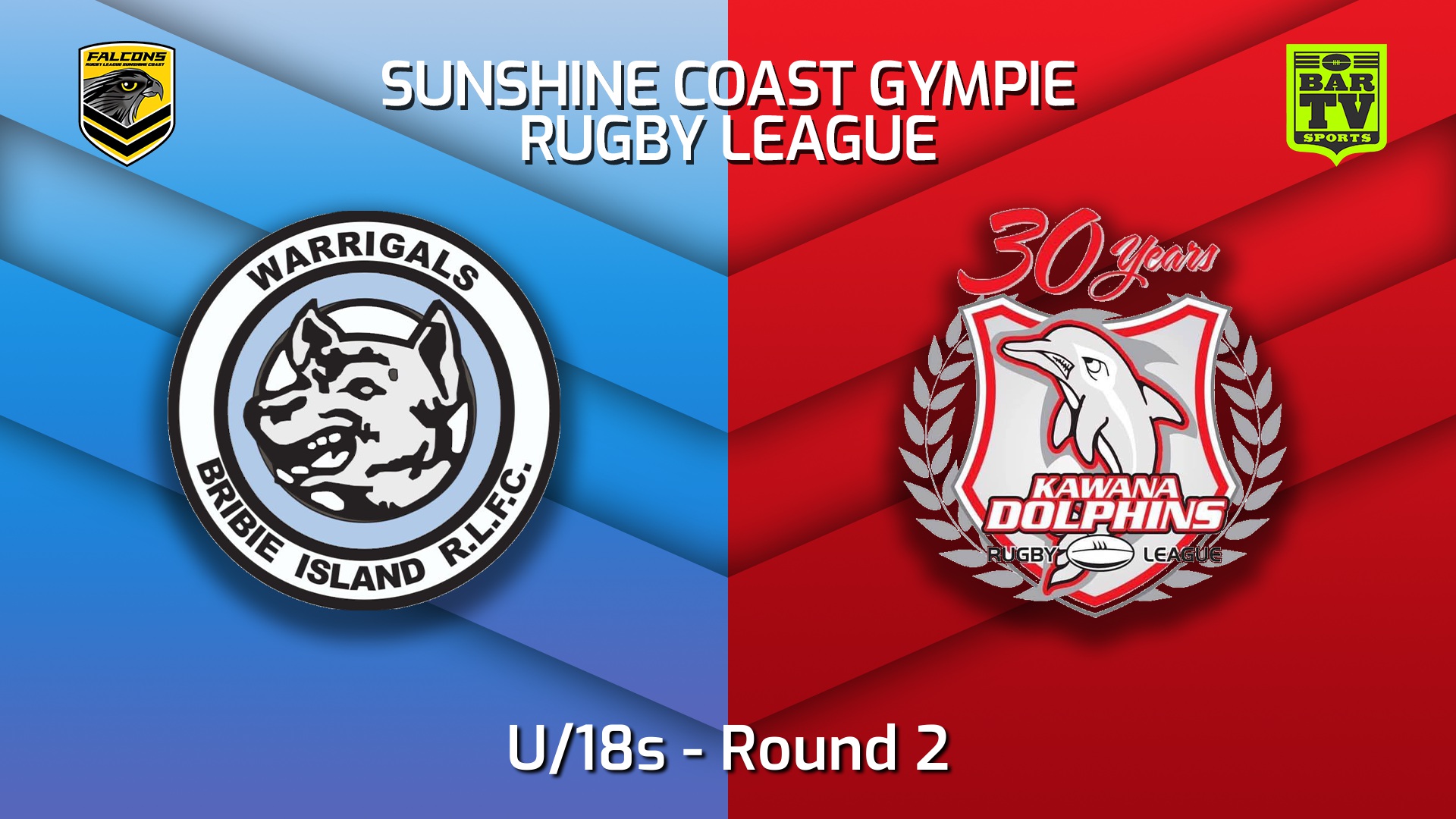 220409-Sunshine Coast RL Round 2 - U/18s - Bribie Island Warrigals v Kawana Dolphins (1) Slate Image