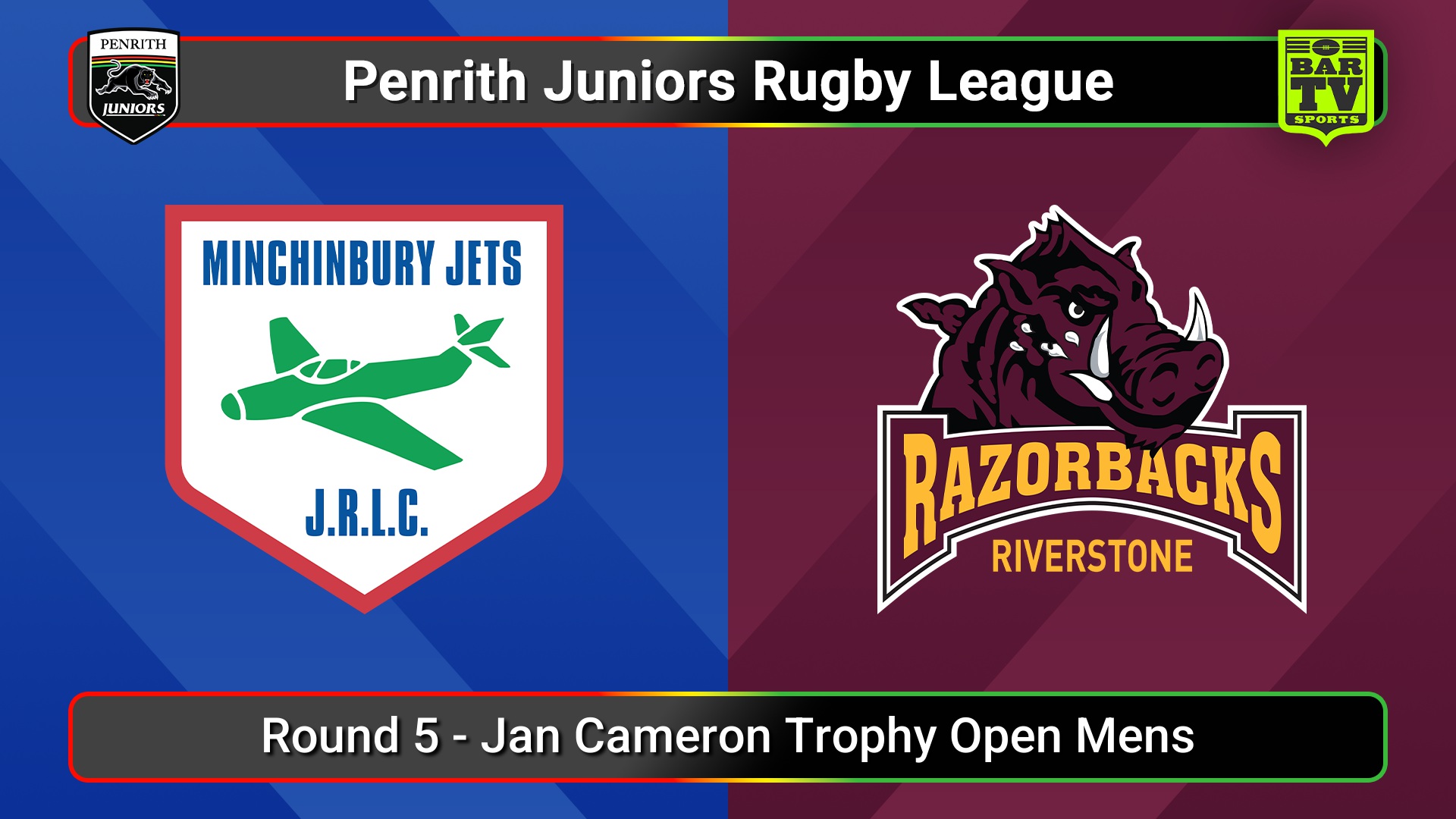 250518-video-Penrith & District Junior Rugby League Round 5 - Jan Cameron Trophy Open Mens - Minchinbury v Riverstone Slate Image