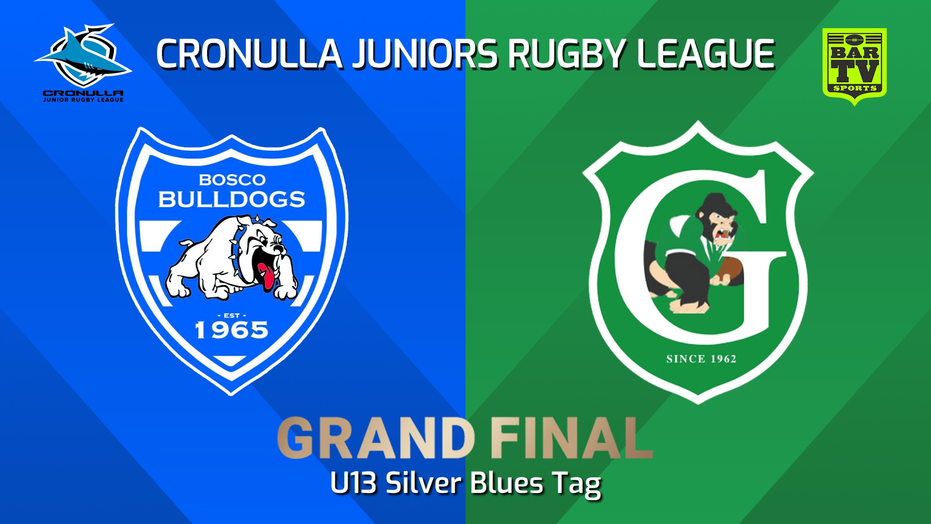 240901-video-Cronulla Juniors Grand Final - U13 Silver Blues Tag - St John Bosco Bulldogs v Gymea Gorillas Slate Image