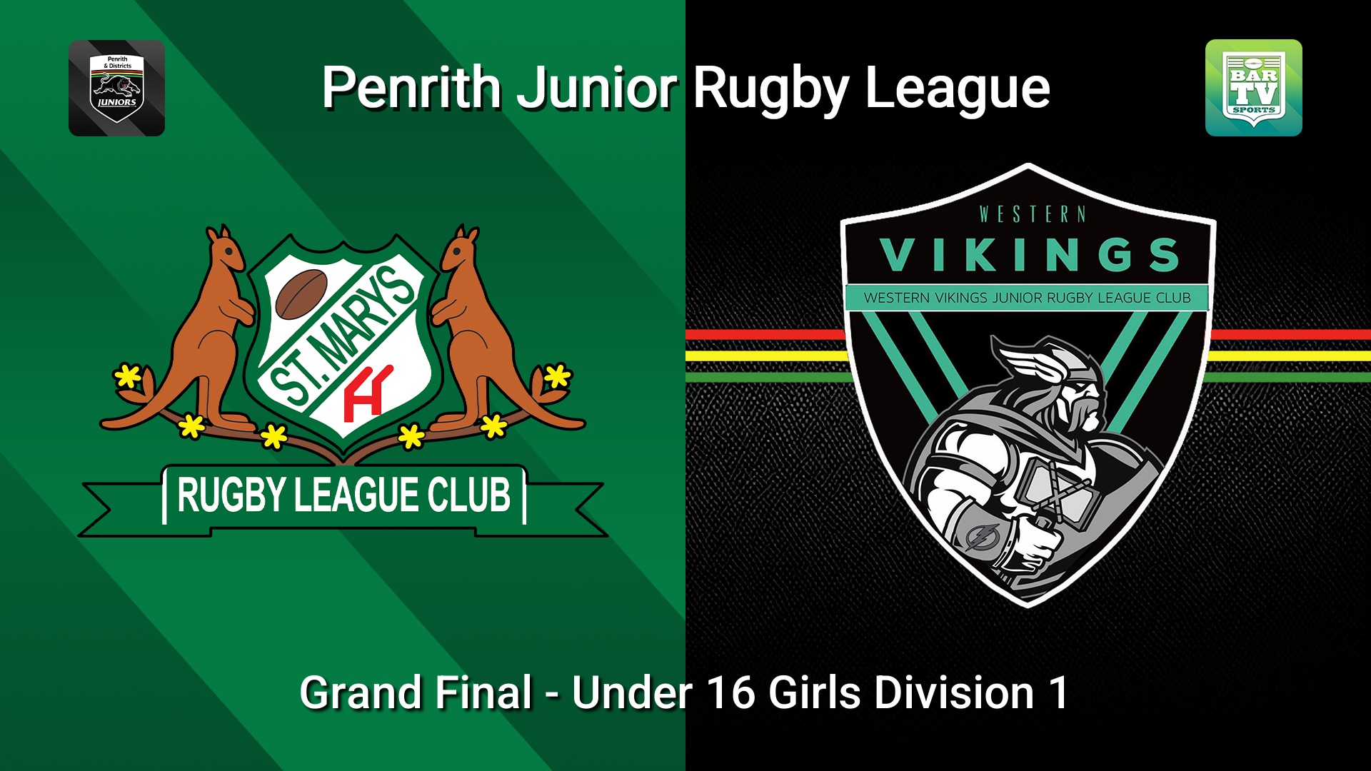 260829-video-Penrith & District Junior Rugby League Grand Final - Under 16 Girls Division 1 - St Marys v Western Vikings Slate Image