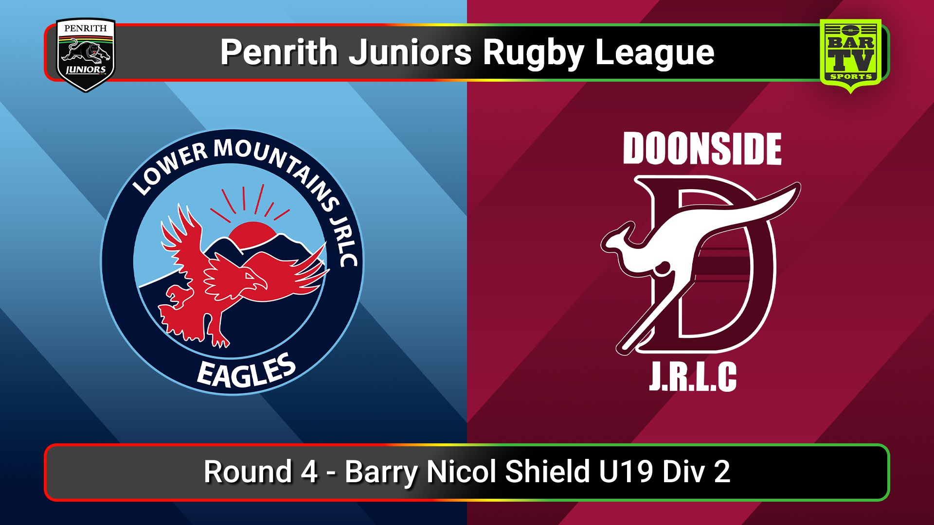 250504-video-Penrith & District Junior Rugby League Round 4 - Barry Nicol Shield U19 Div 2 - Lower Mountains v Doonside (1) Slate Image