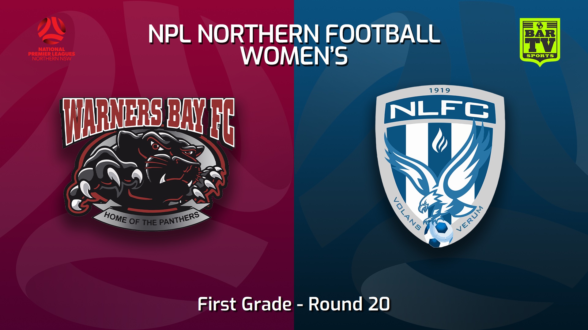 230813-NNSW NPLW Round 20 - Warners Bay FC W v New Lambton FC W Slate Image