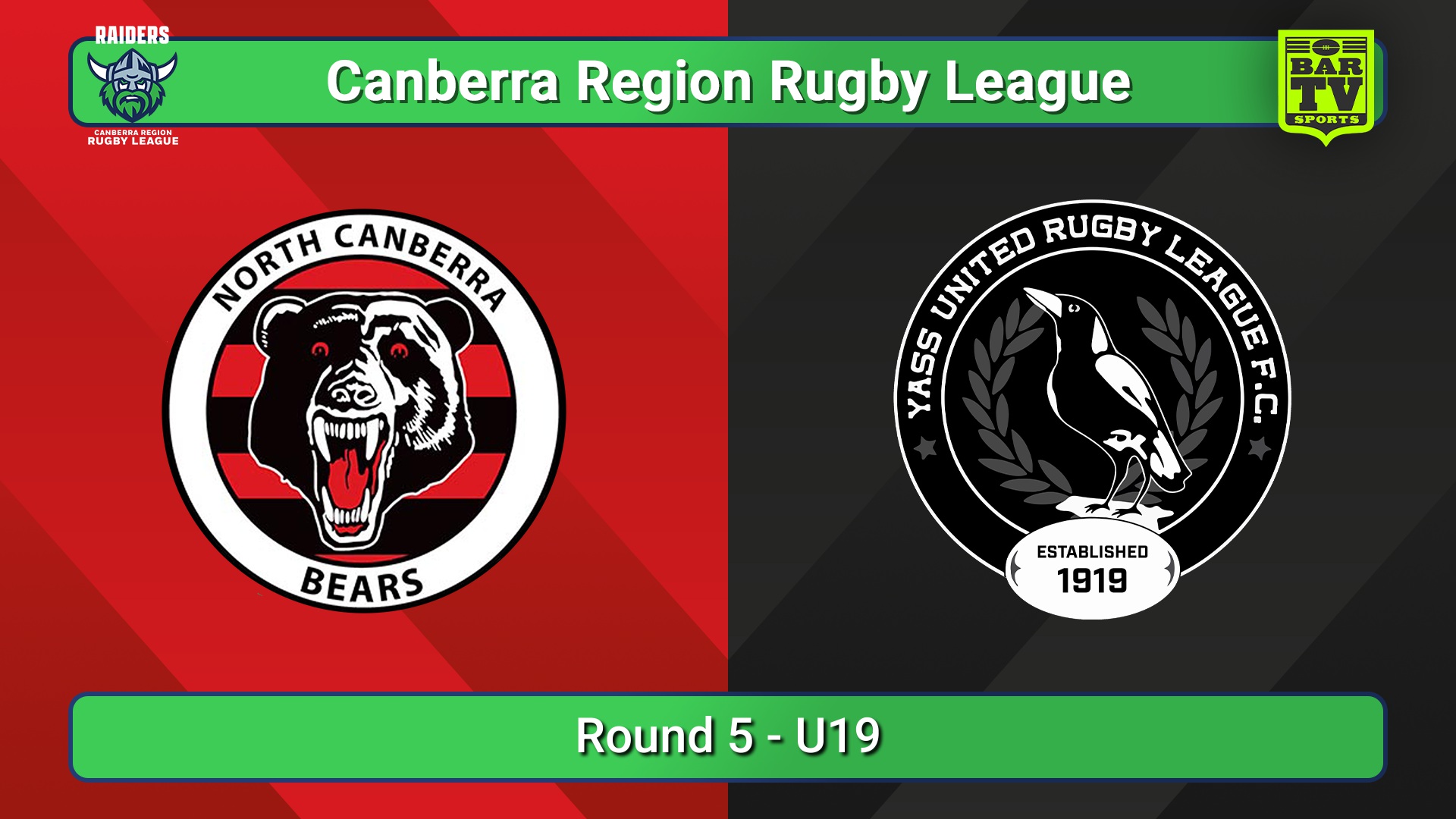 250510-video-Canberra Round 5 - U19 - North Canberra Bears v Yass Magpies Slate Image