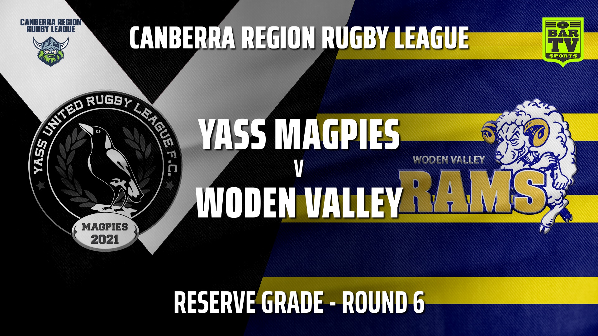 210522-CRRL Round 6 - Reserve Grade - Yass Magpies v Woden Valley Rams Slate Image