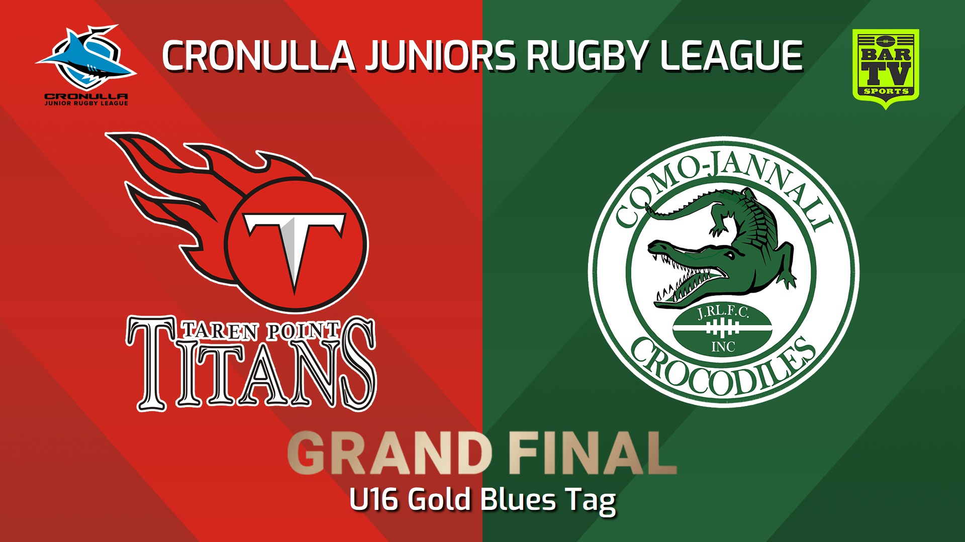 240901-video-Cronulla Juniors Grand Final - U16 Gold Blues Tag - Taren Point Titans v Como Jannali Crocodiles Slate Image