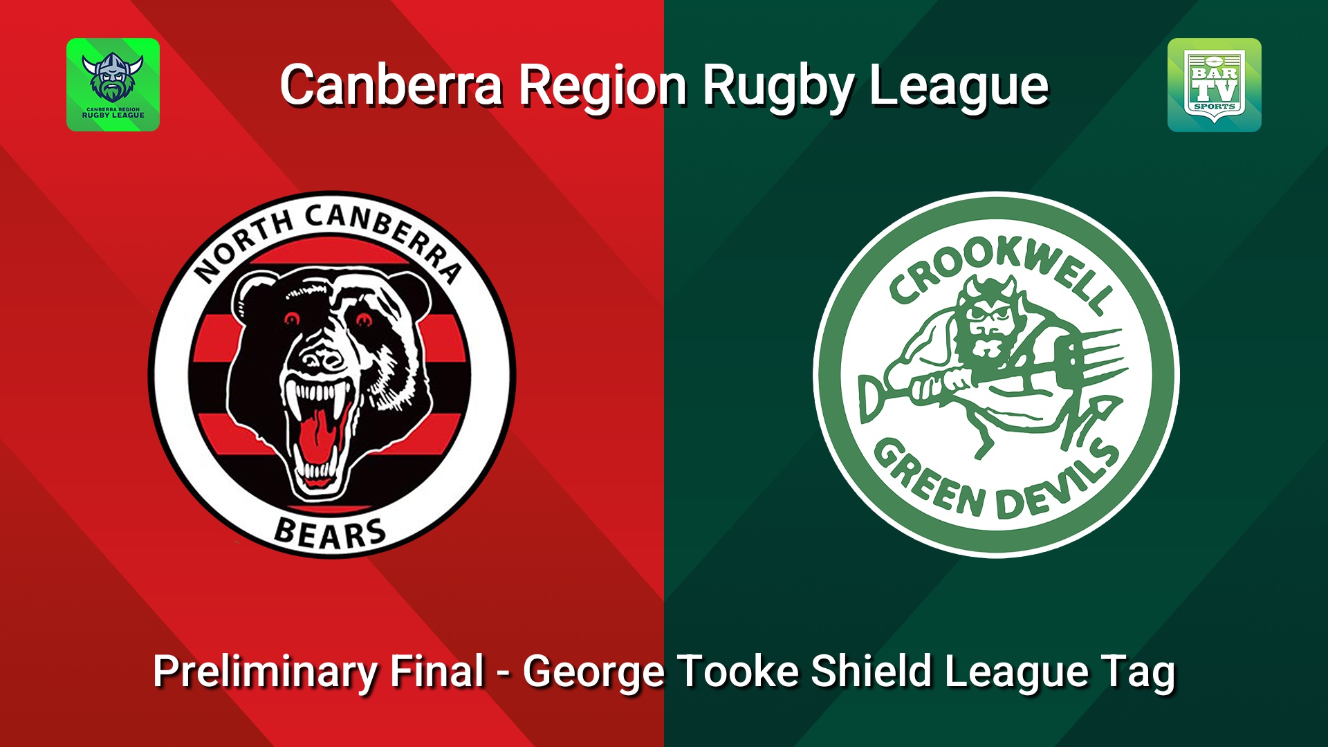 260905-video-Canberra Preliminary Final - George Tooke Shield League Tag - North Canberra Bears v Crookwell Green Devils Slate Image