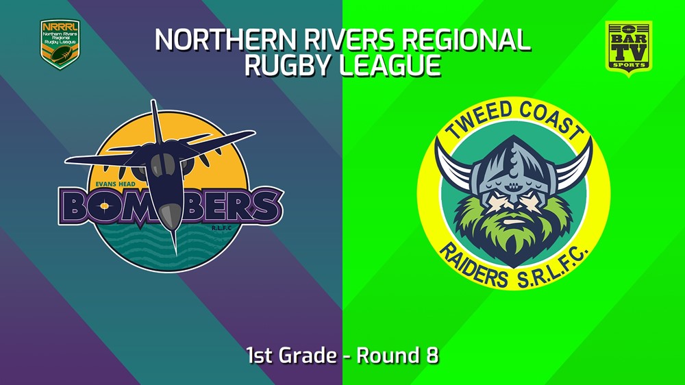 240525-video-Northern Rivers Round 8 - 1st Grade - Evans Head Bombers v Tweed Coast Raiders Slate Image
