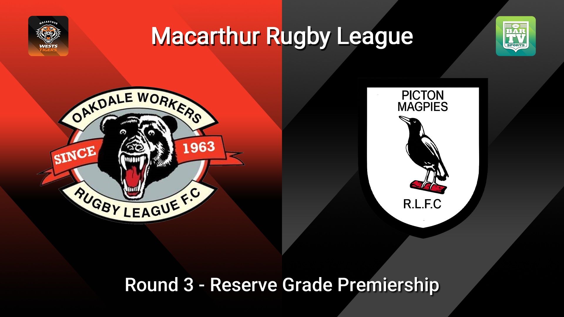 260426-video-Macarthur RL Round 3 - Reserve Grade Premiership - Oakdale Workers Bears v Picton Magpies Slate Image