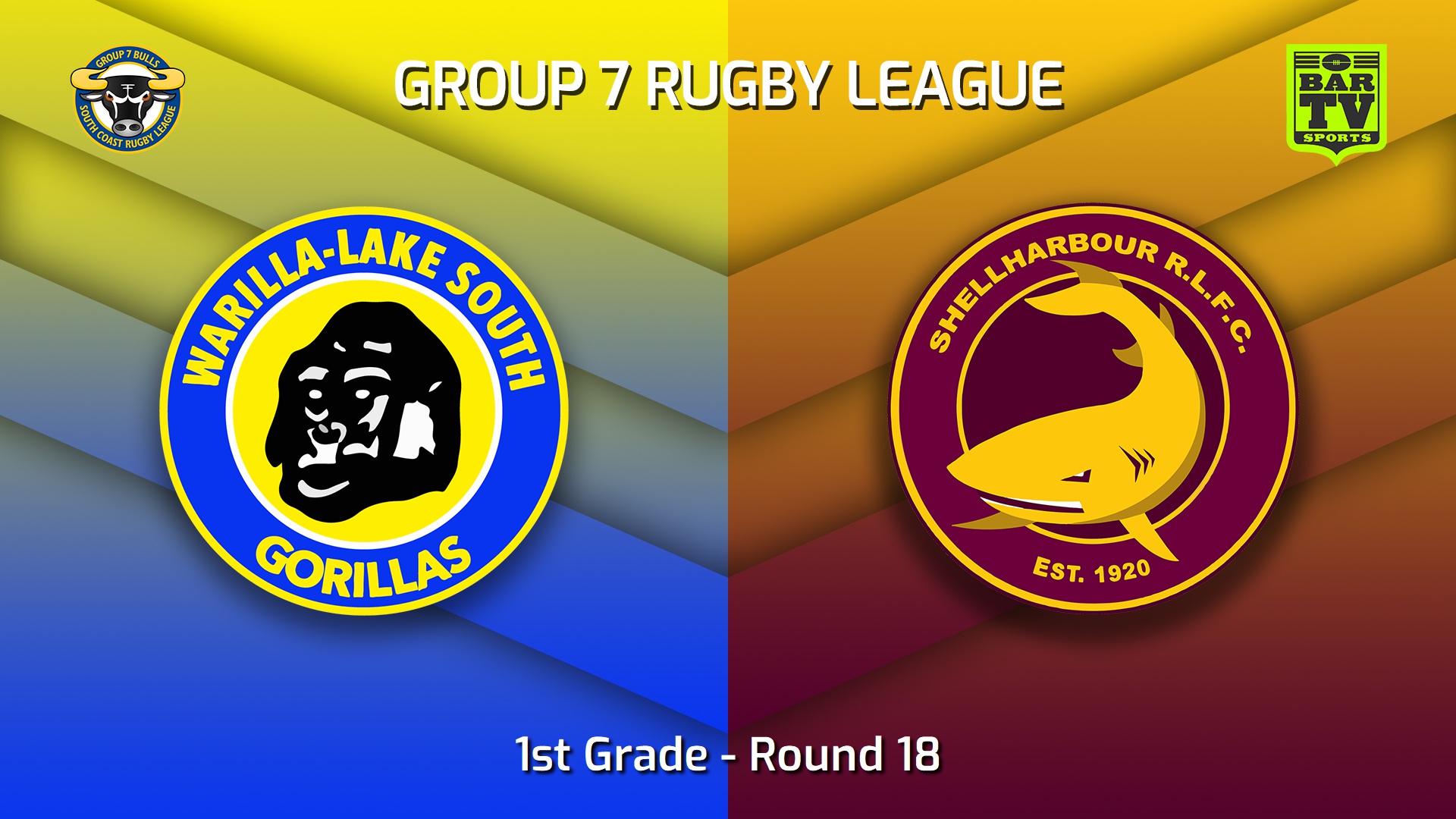 220828-South Coast Round 18 - 1st Grade - Warilla-Lake South Gorillas v Shellharbour Sharks Slate Image