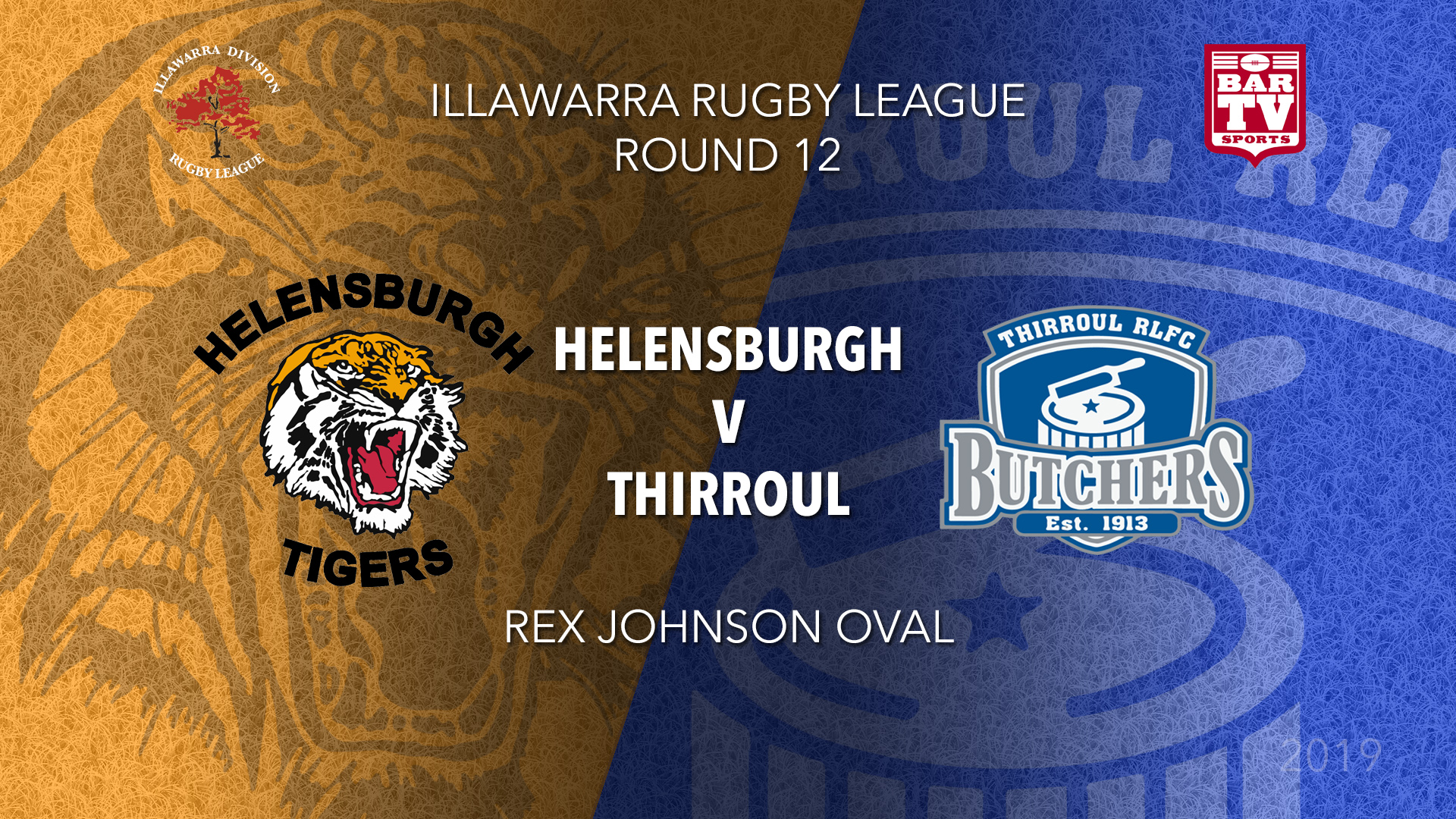IRL Round 12 - 1st Grade - Helensburgh Tigers v Thirroul Butchers Slate Image