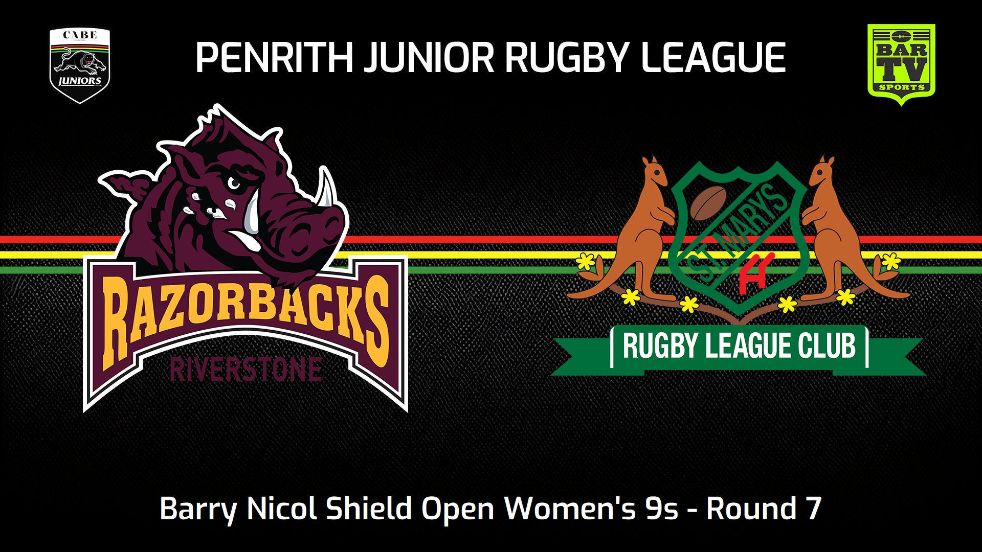 240818-video-Penrith & District Junior Rugby League Round 7 - Barry Nicol Shield Open Women's 9s - Riverstone Razorbacks v St Marys Slate Image