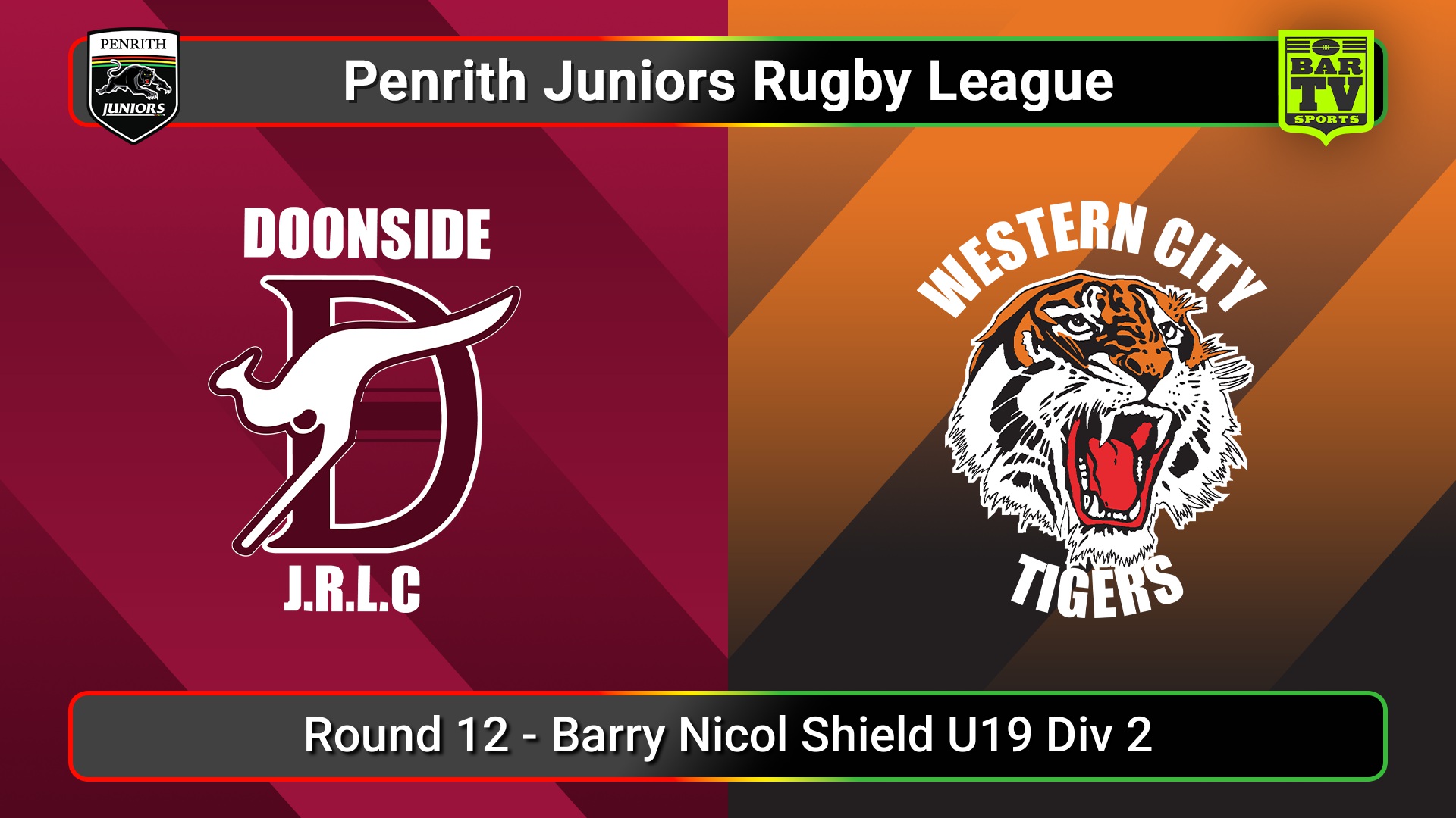 250706-video-Penrith & District Junior Rugby League Round 12 - Barry Nicol Shield U19 Div 2 - Doonside v Western City Tigers Slate Image