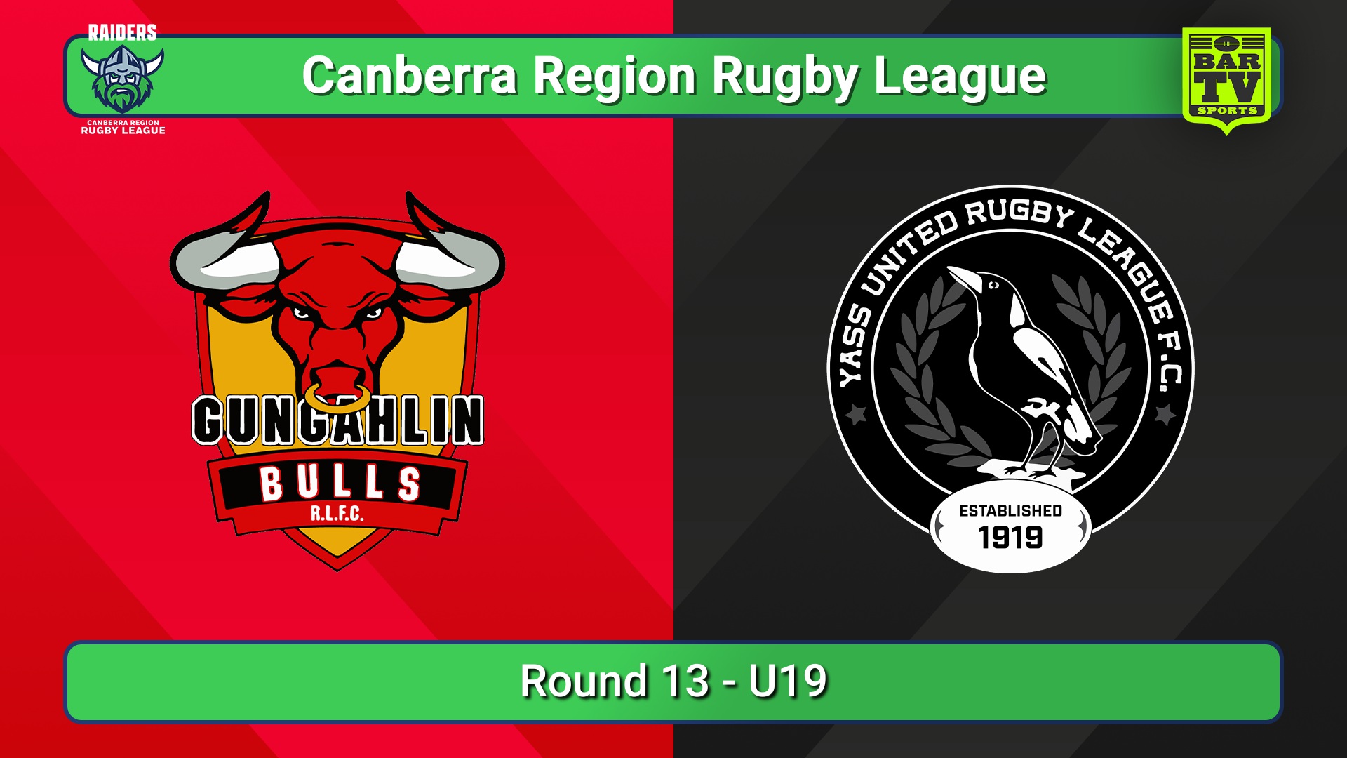 250712-video-Canberra Round 13 - U19 - Gungahlin Bulls v Yass Magpies Slate Image