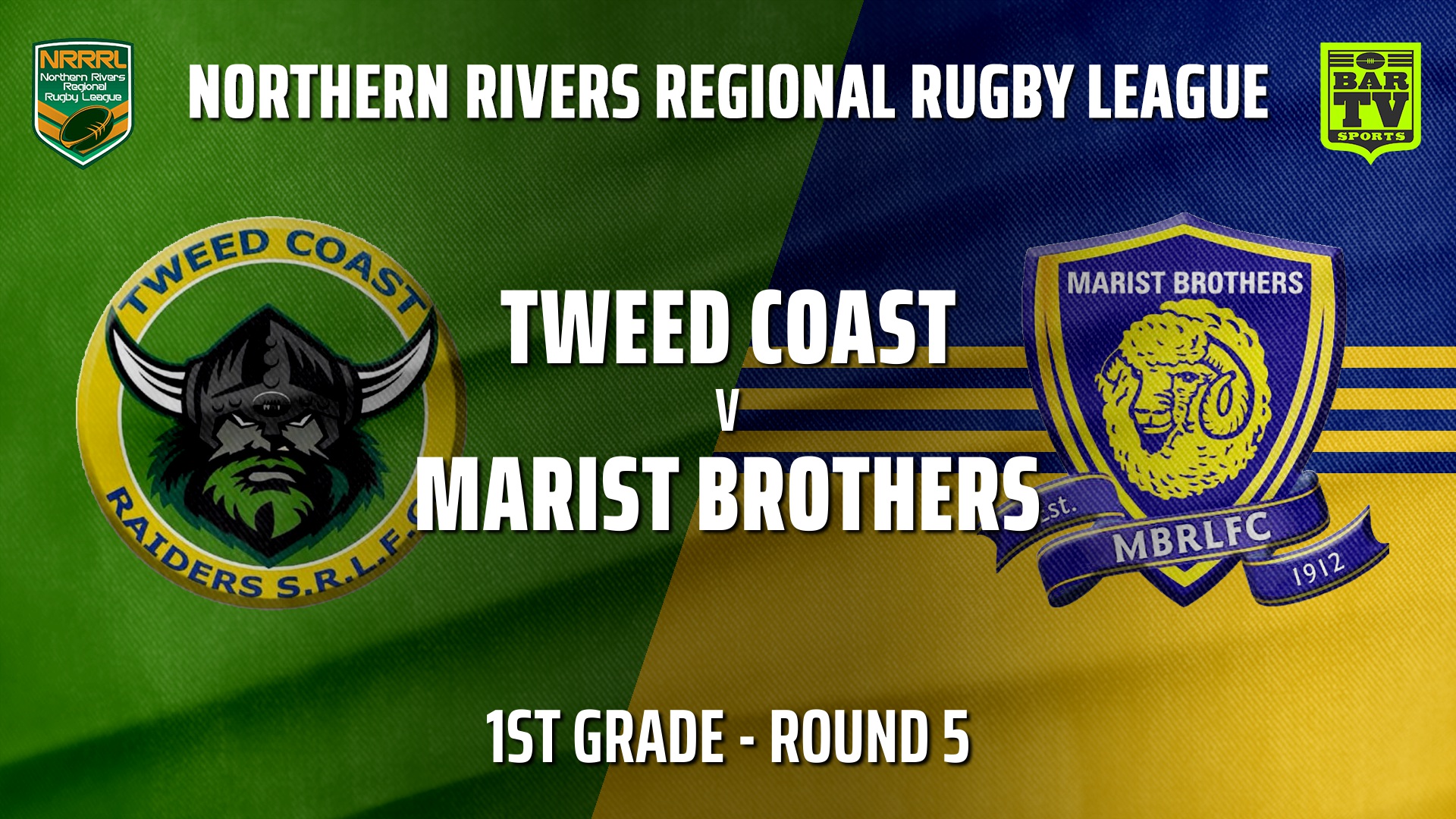 210530-NRRRL Round 5 - 1st Grade - Tweed Coast Raiders v Lismore Marist Brothers Rams Slate Image