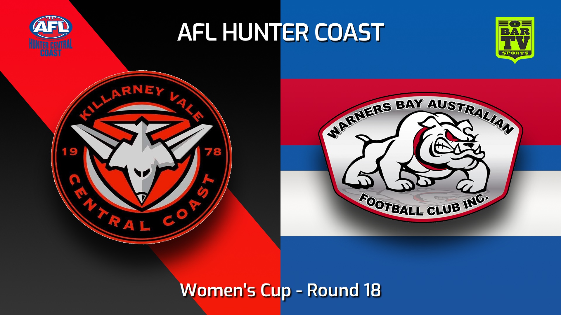 230819-AFL Hunter Central Coast Round 18 - Women's Cup - Killarney Vale Bombers v Warners Bay Bulldogs Slate Image