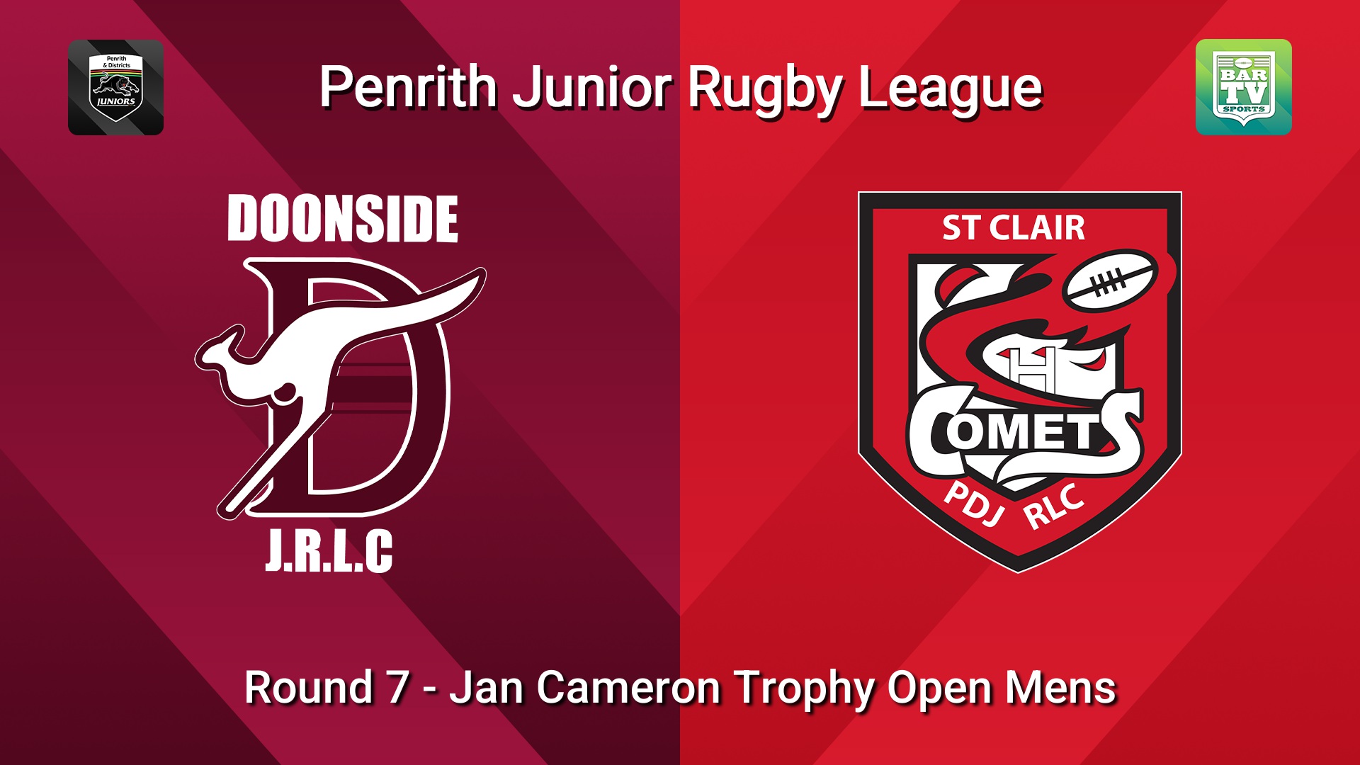 260531-video-Penrith & District Junior Rugby League Round 7 - Jan Cameron Trophy Open Mens - Doonside v St Clair Slate Image