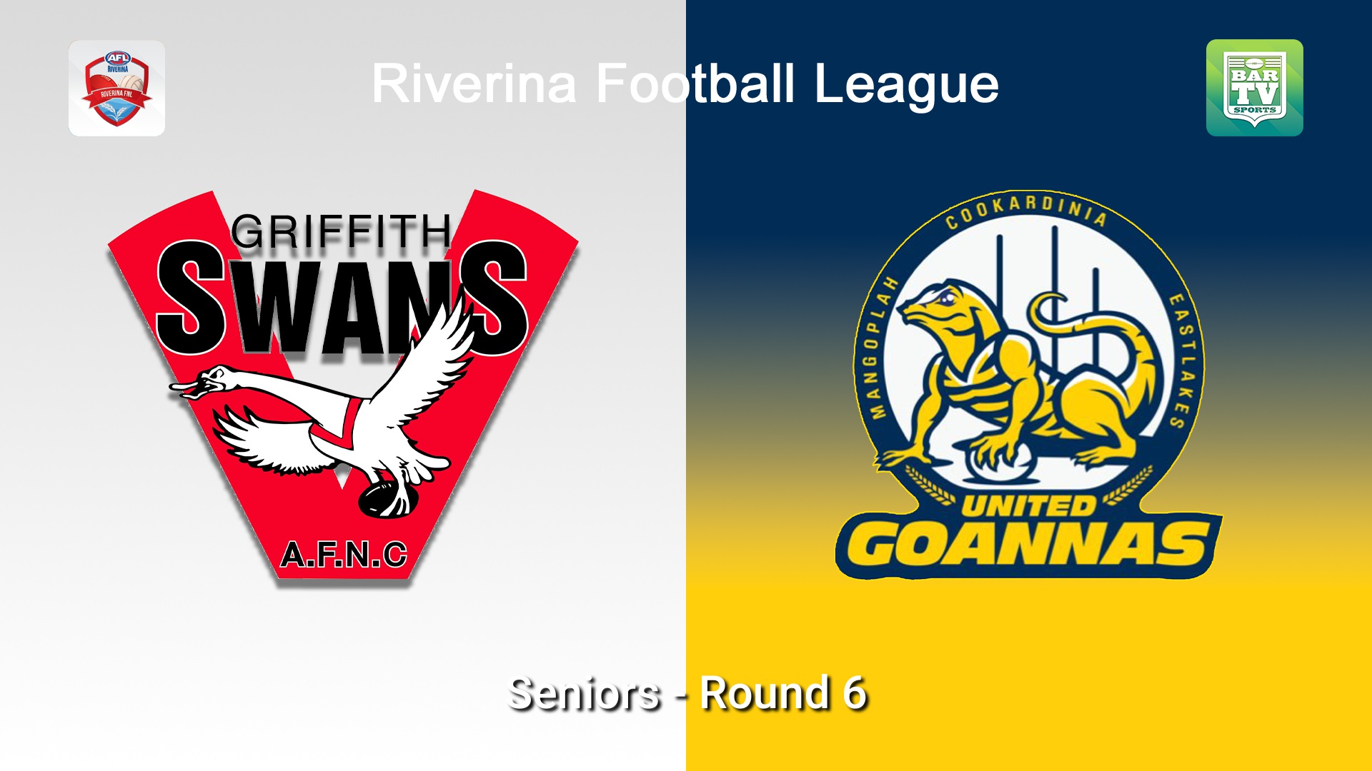 260516-video-Riverina Football League Round 6 - Seniors - Griffith Swans v MCUE Goannas Slate Image