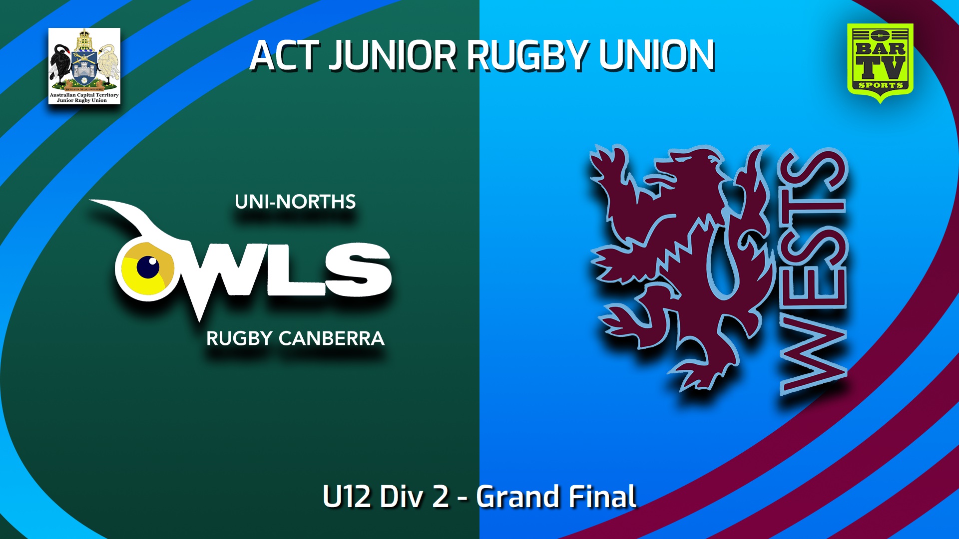 230902-ACT Junior Rugby Union Grand Final - U12 Div 2 - UNI-North Owls v Wests Lions Slate Image