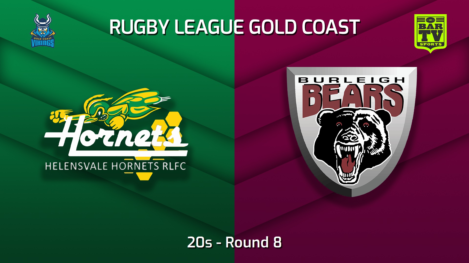 230617-Gold Coast Round 8 - 20s - Helensvale Hornets v Burleigh Bears Slate Image